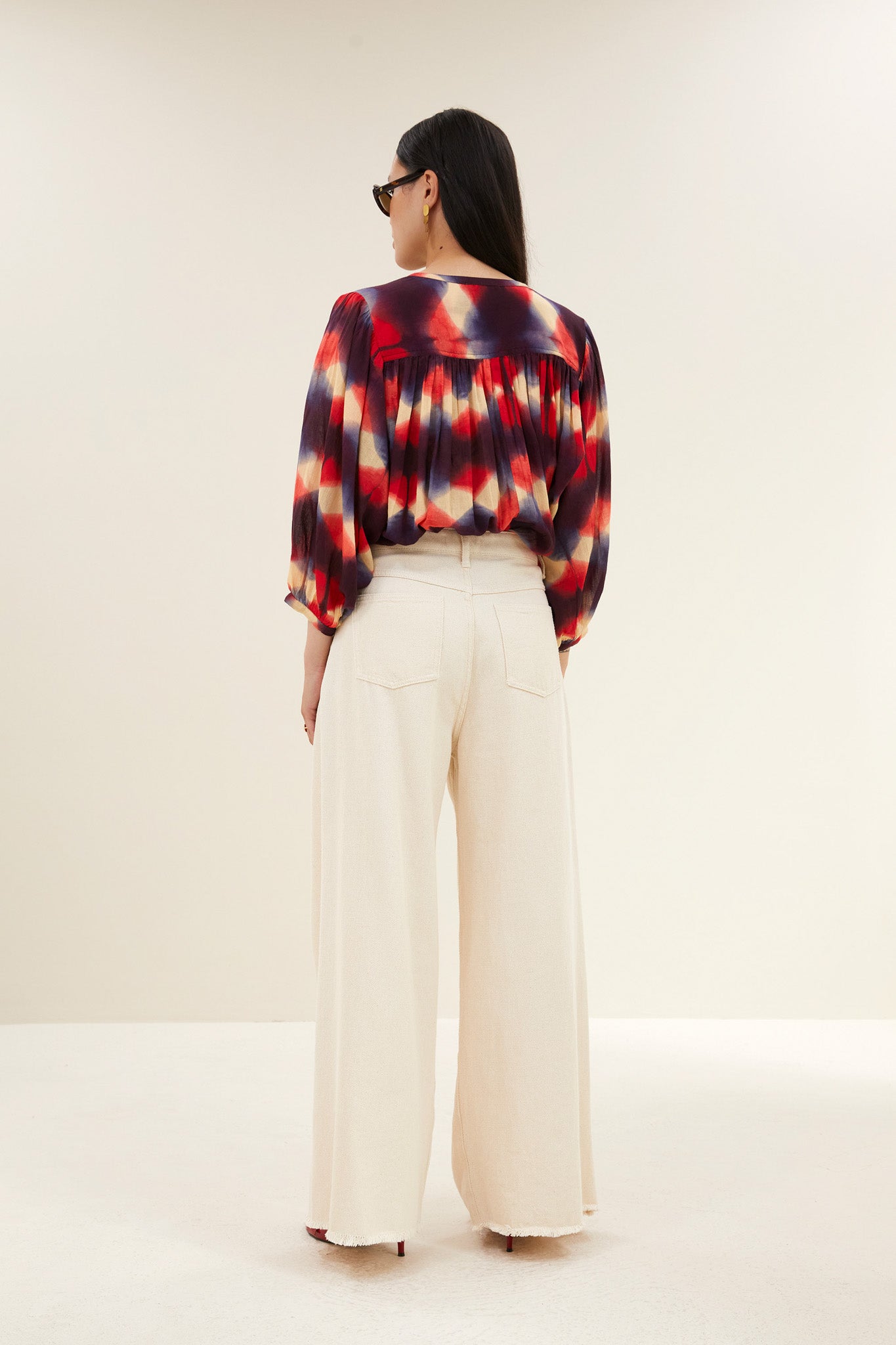 becky parade blouse | parade print