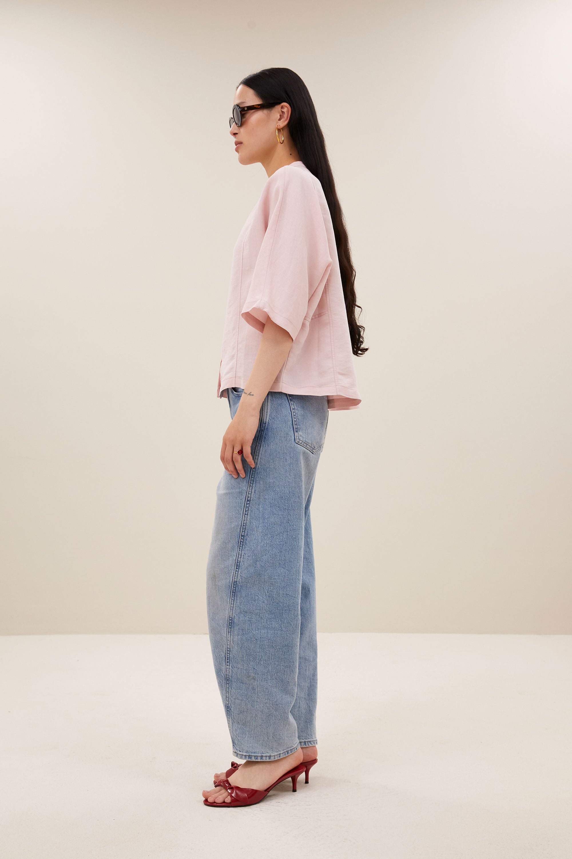 siem blouse | old pink