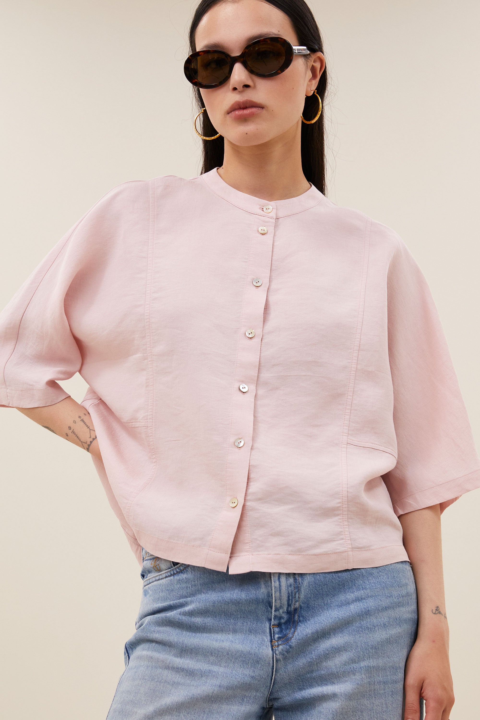 siem blouse | old pink