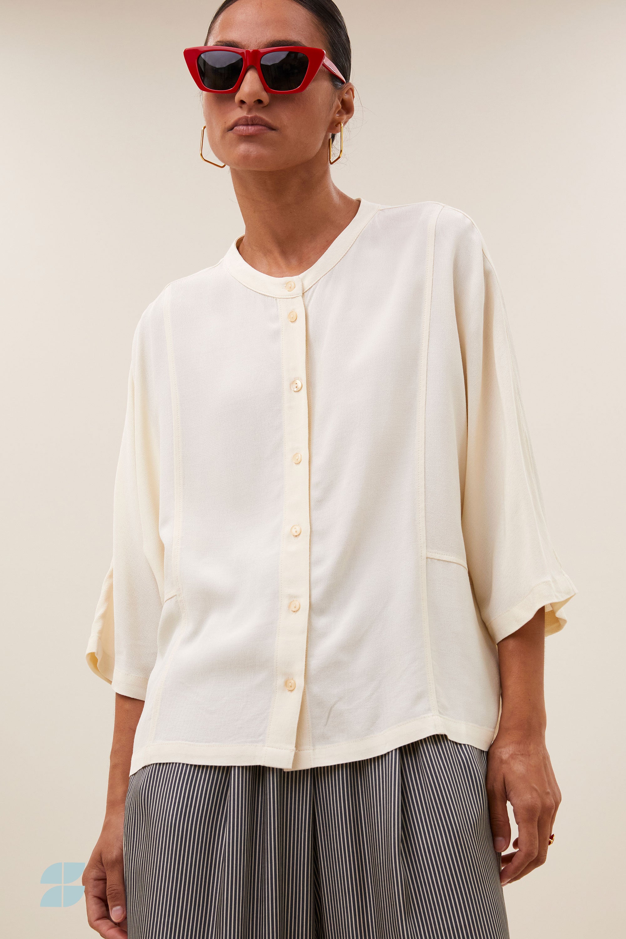 siem viscose blouse | cream