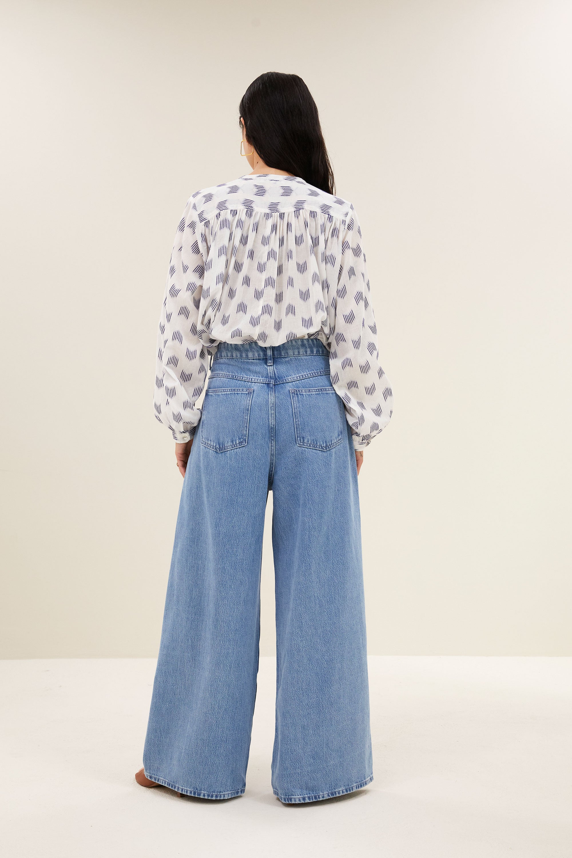 nyka oase blouse | blue oase