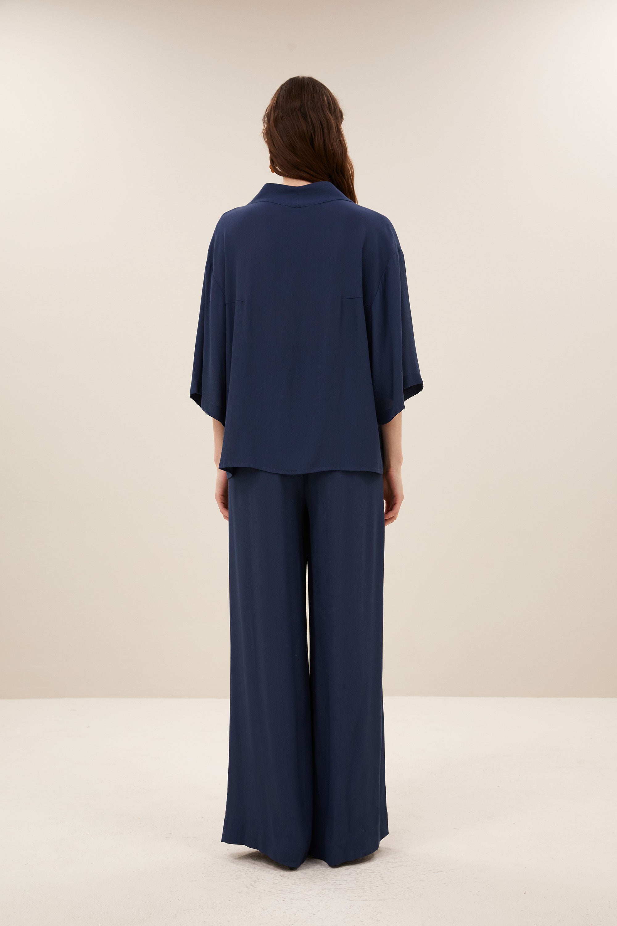 owen viscose blouse | winter blue