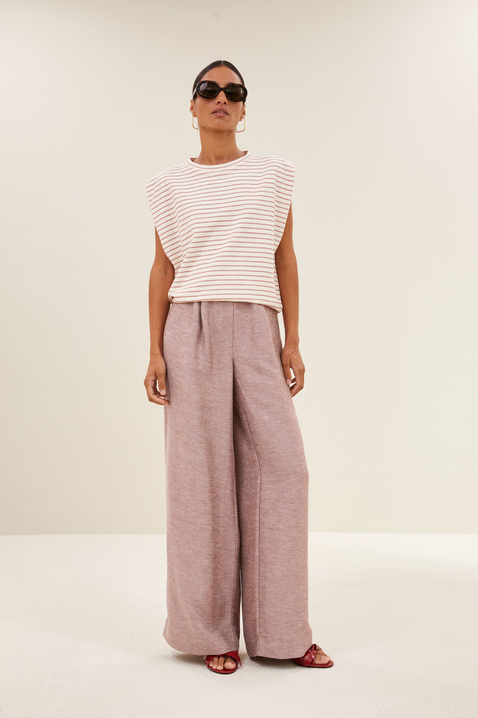 celin gloss pants | mellow rose