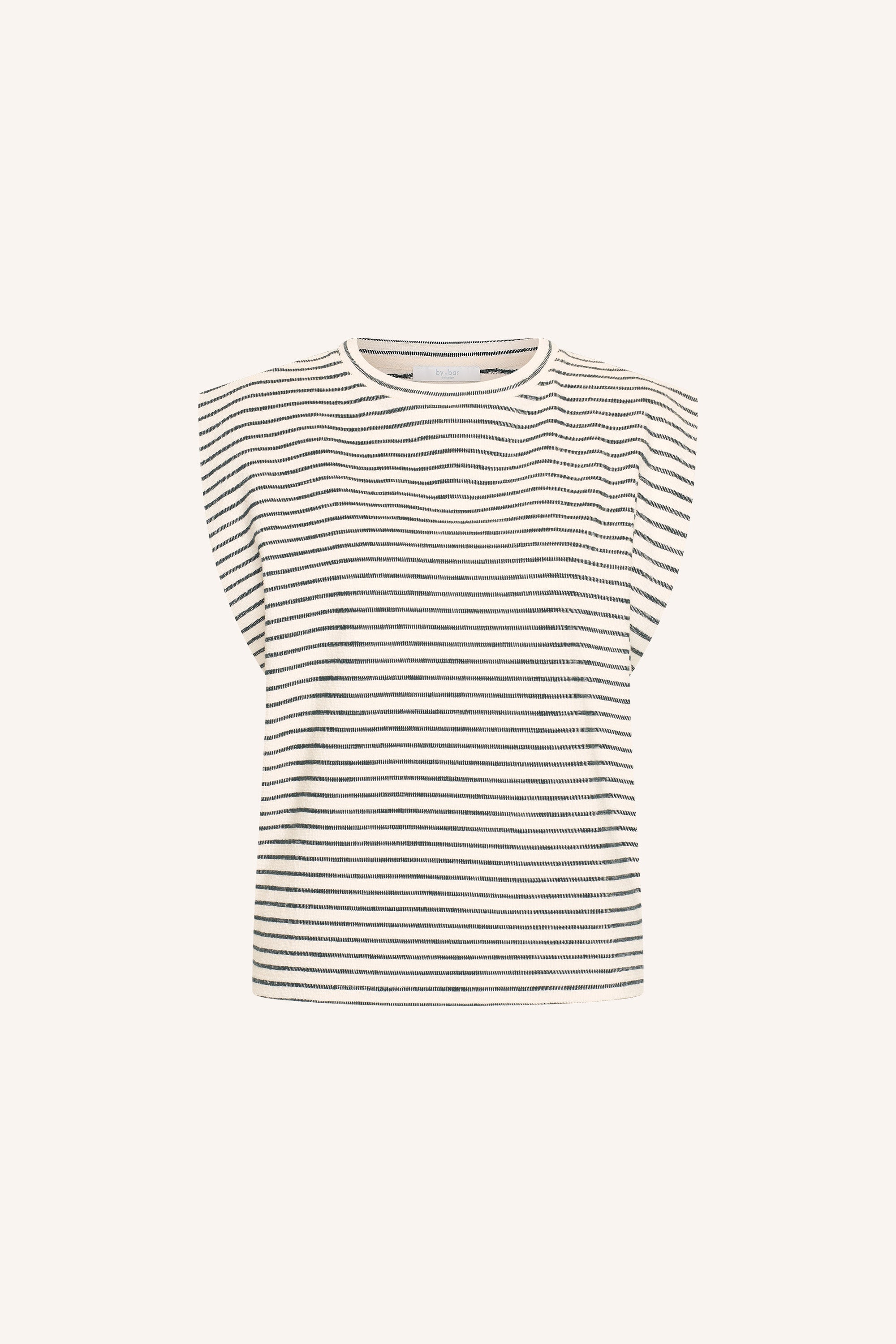 diede heavy jersey stripe top | jet black stripe