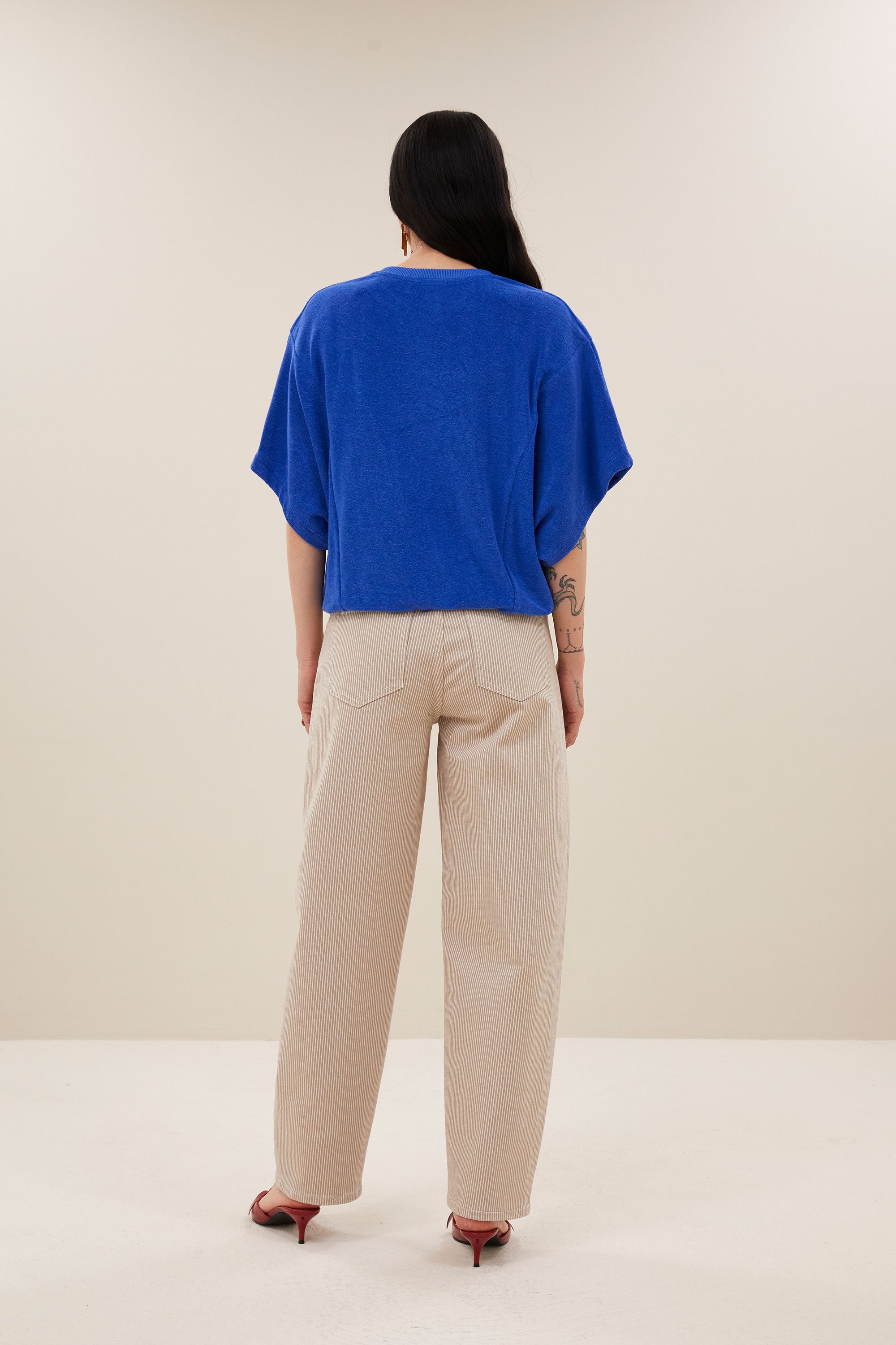 nuki slub top | azul blue