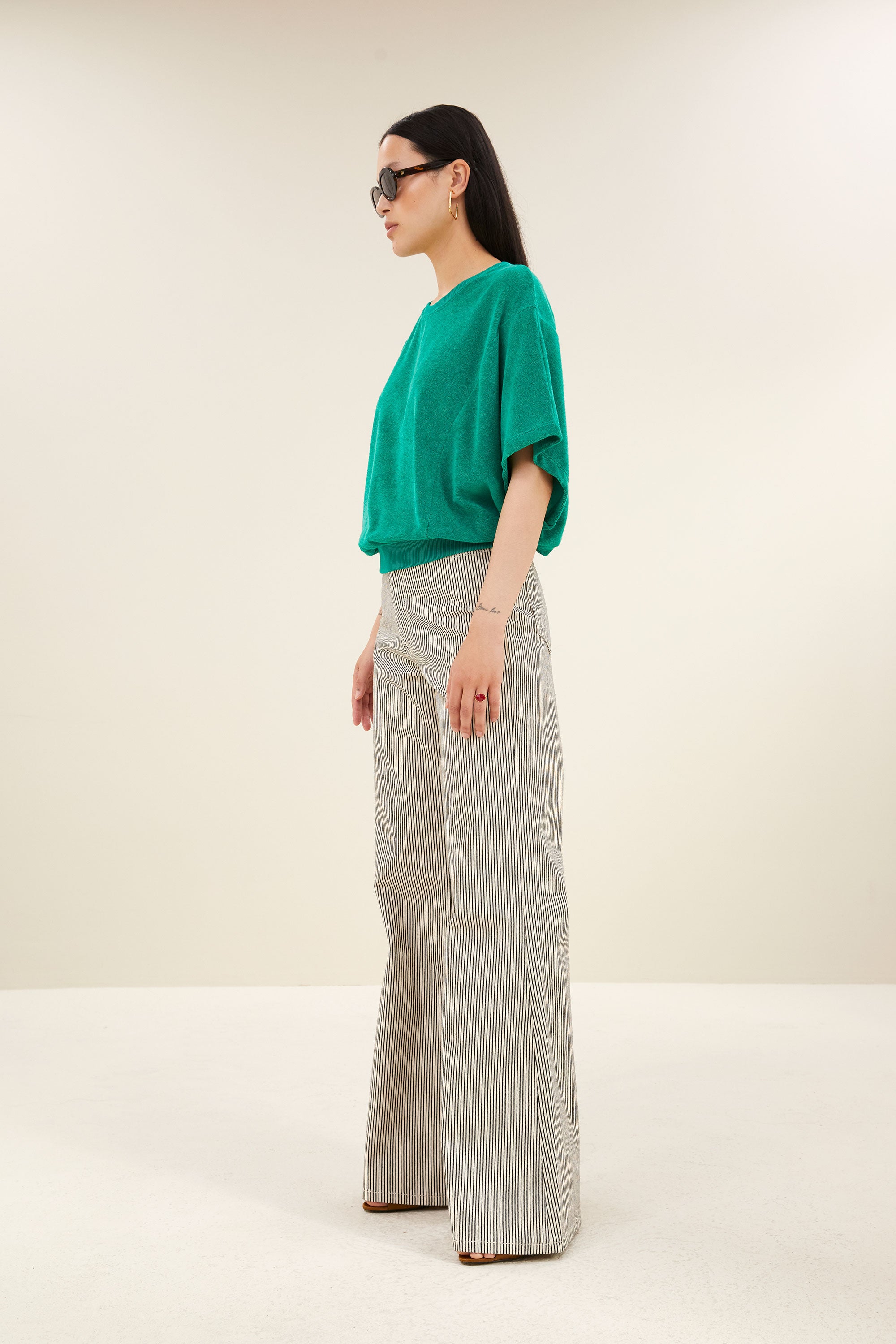 nuki slub top | green lake