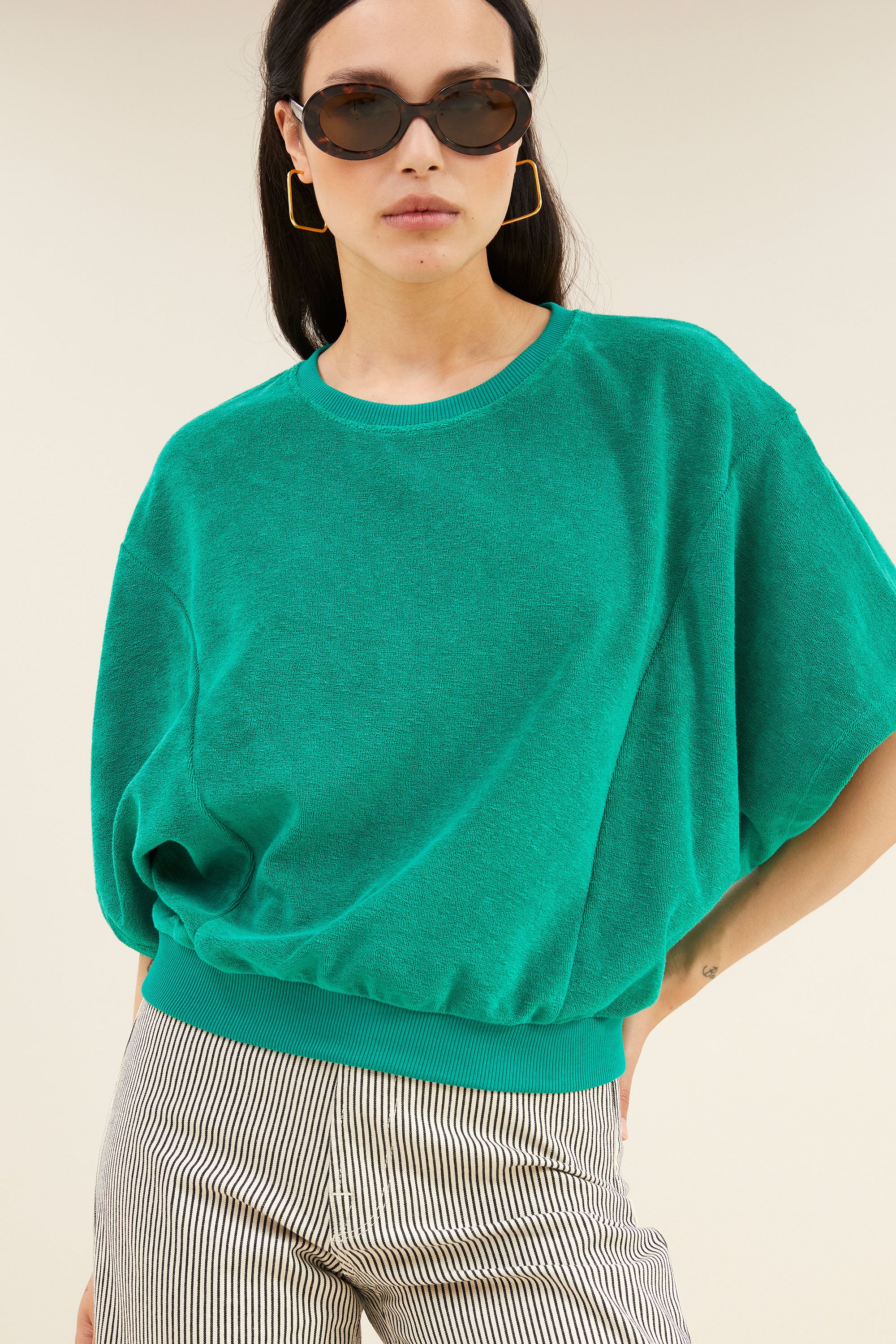 nuki slub top | green lake