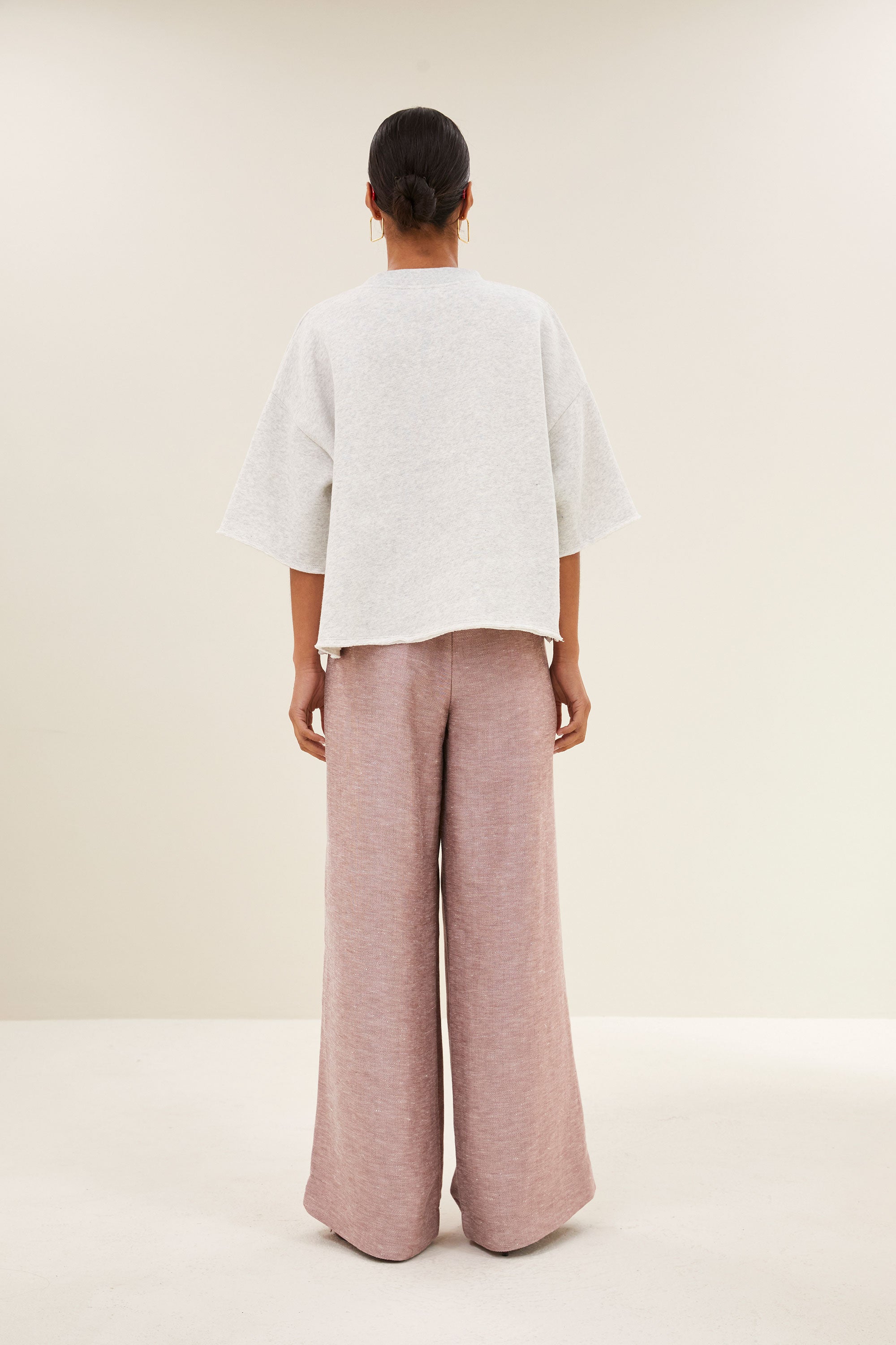 willow lucky top | light grey melee