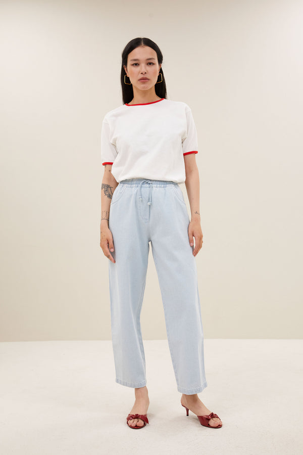 nimes top | off white