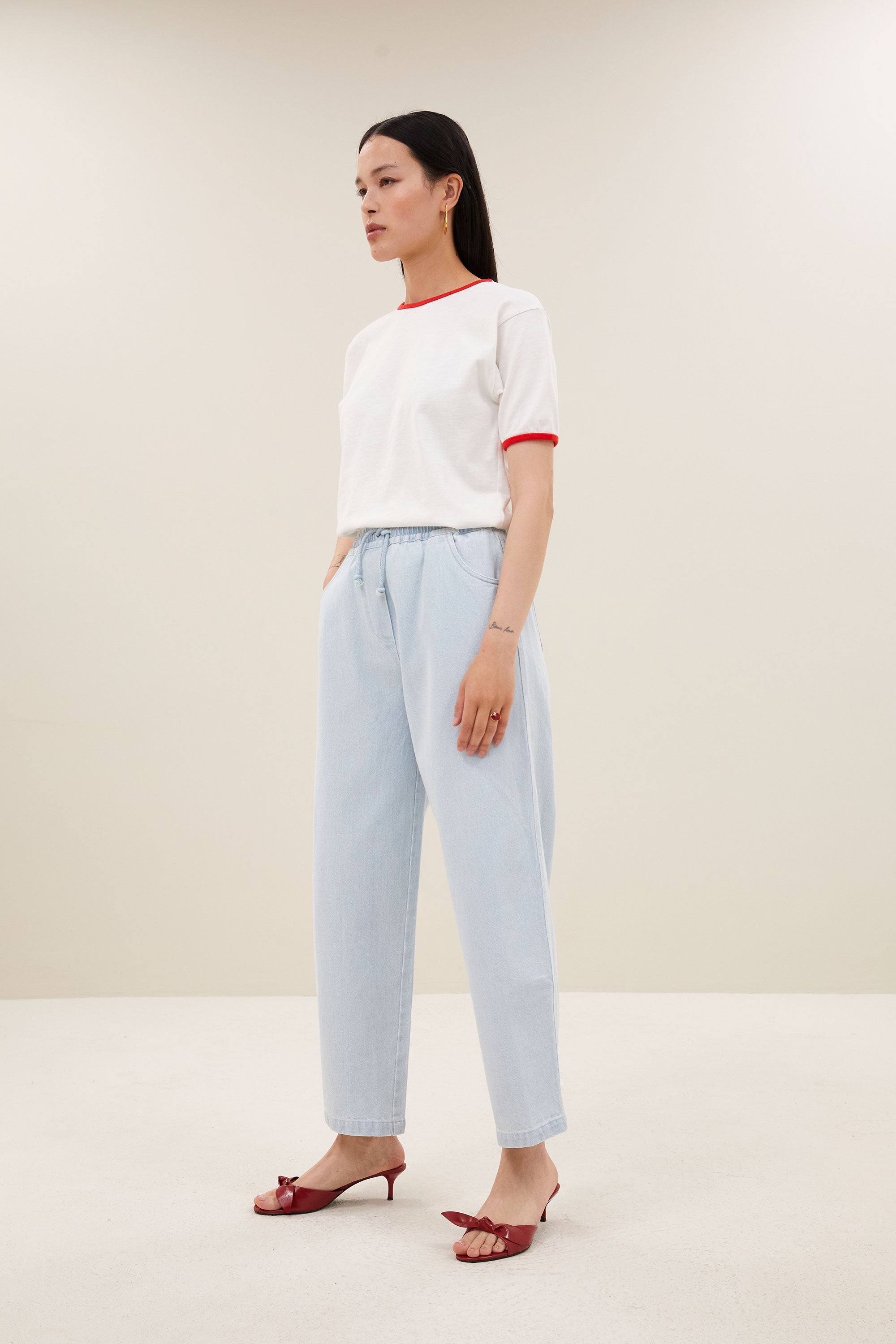 nimes top | off white