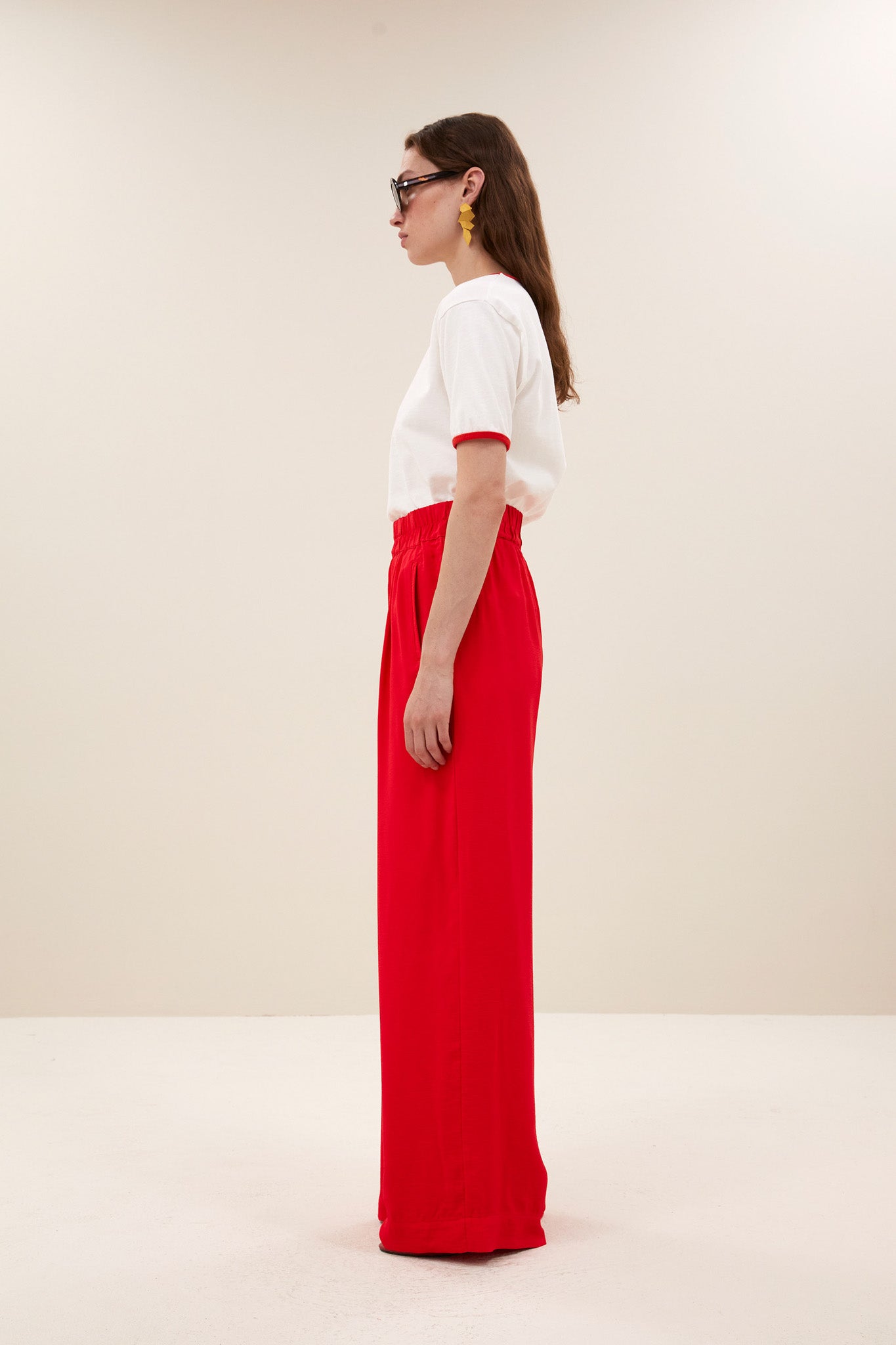 benji satin stripe pants | lollipop