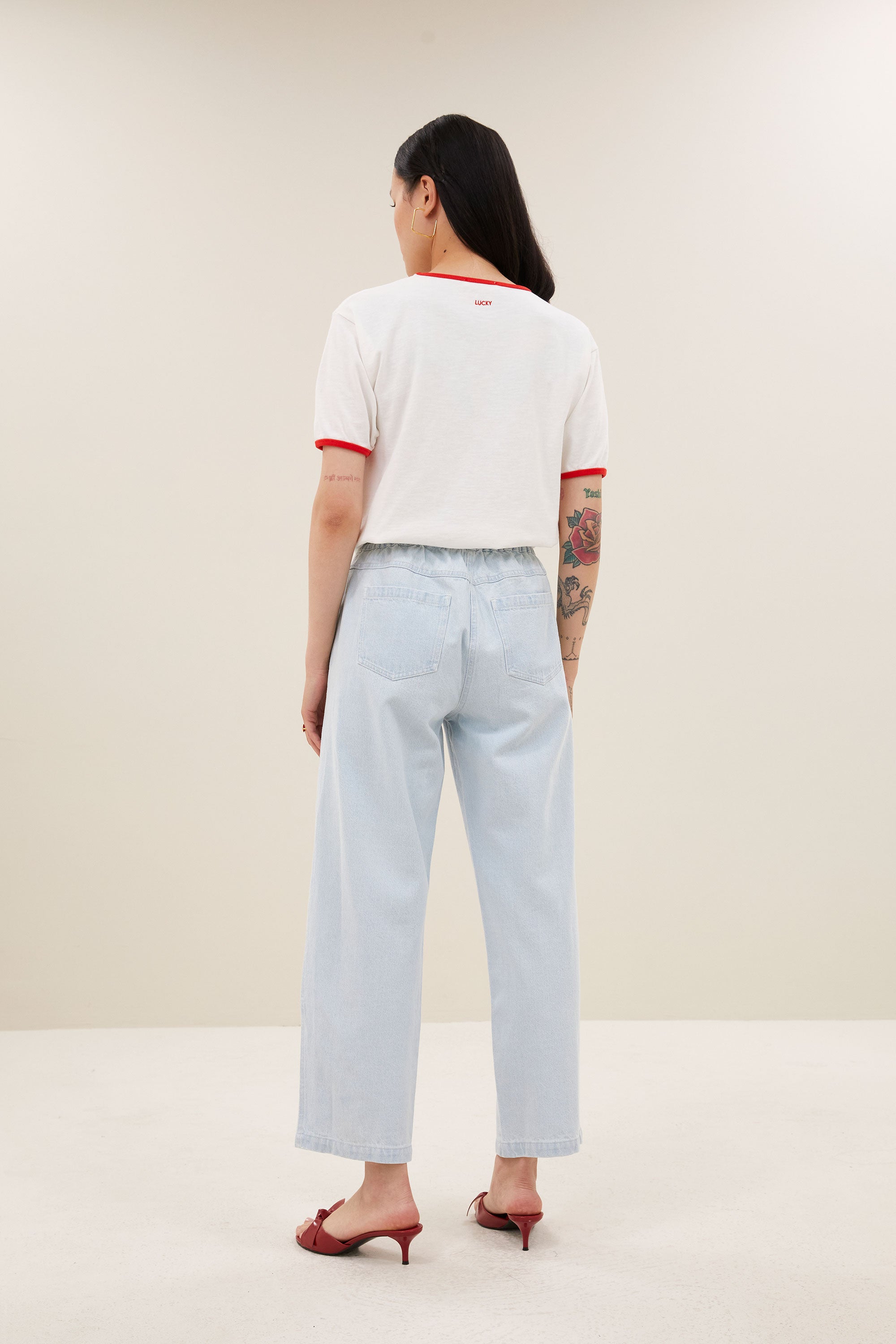 nimes top | off white