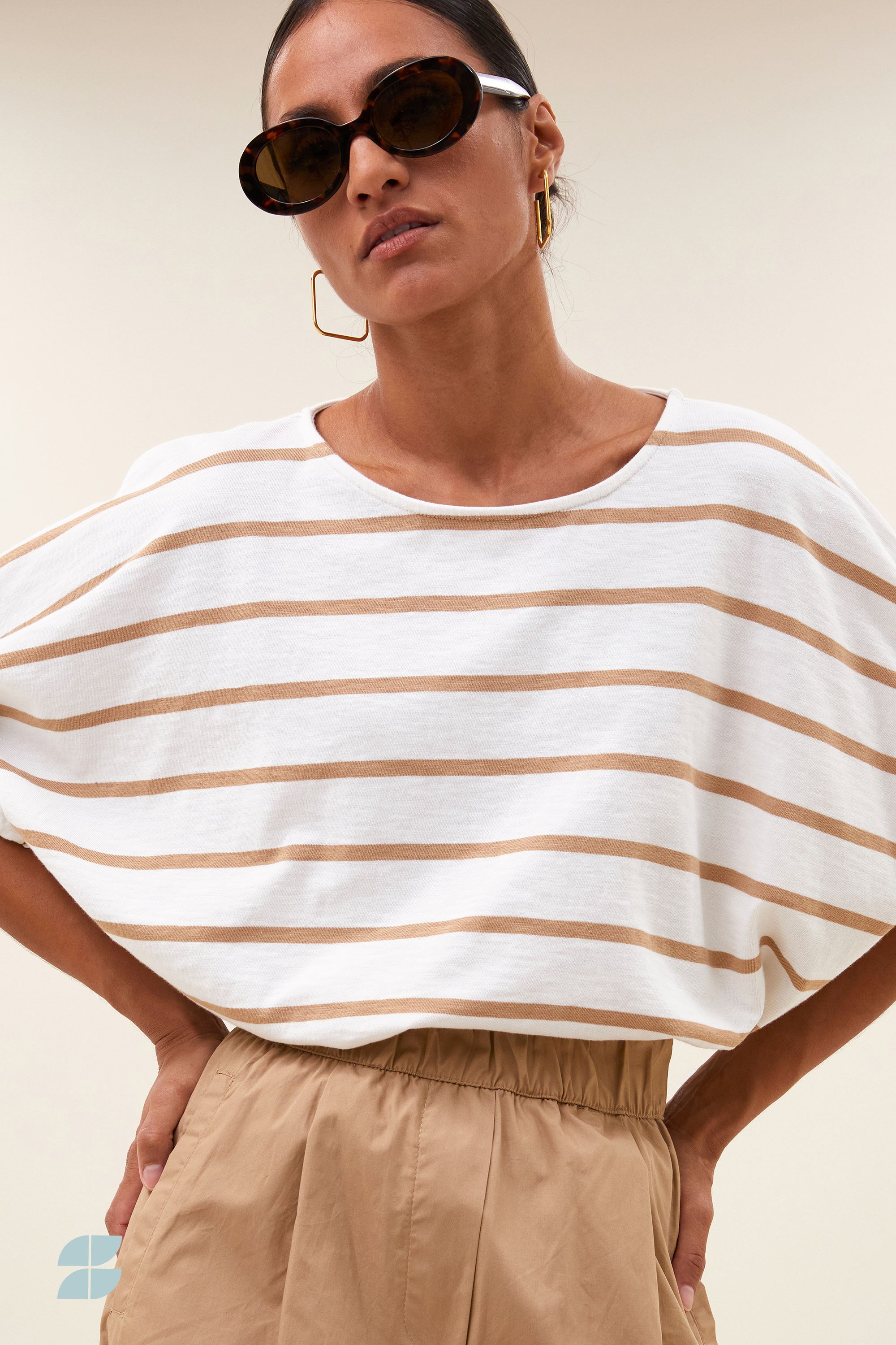 merle heavy flame stripe top | desert stripe