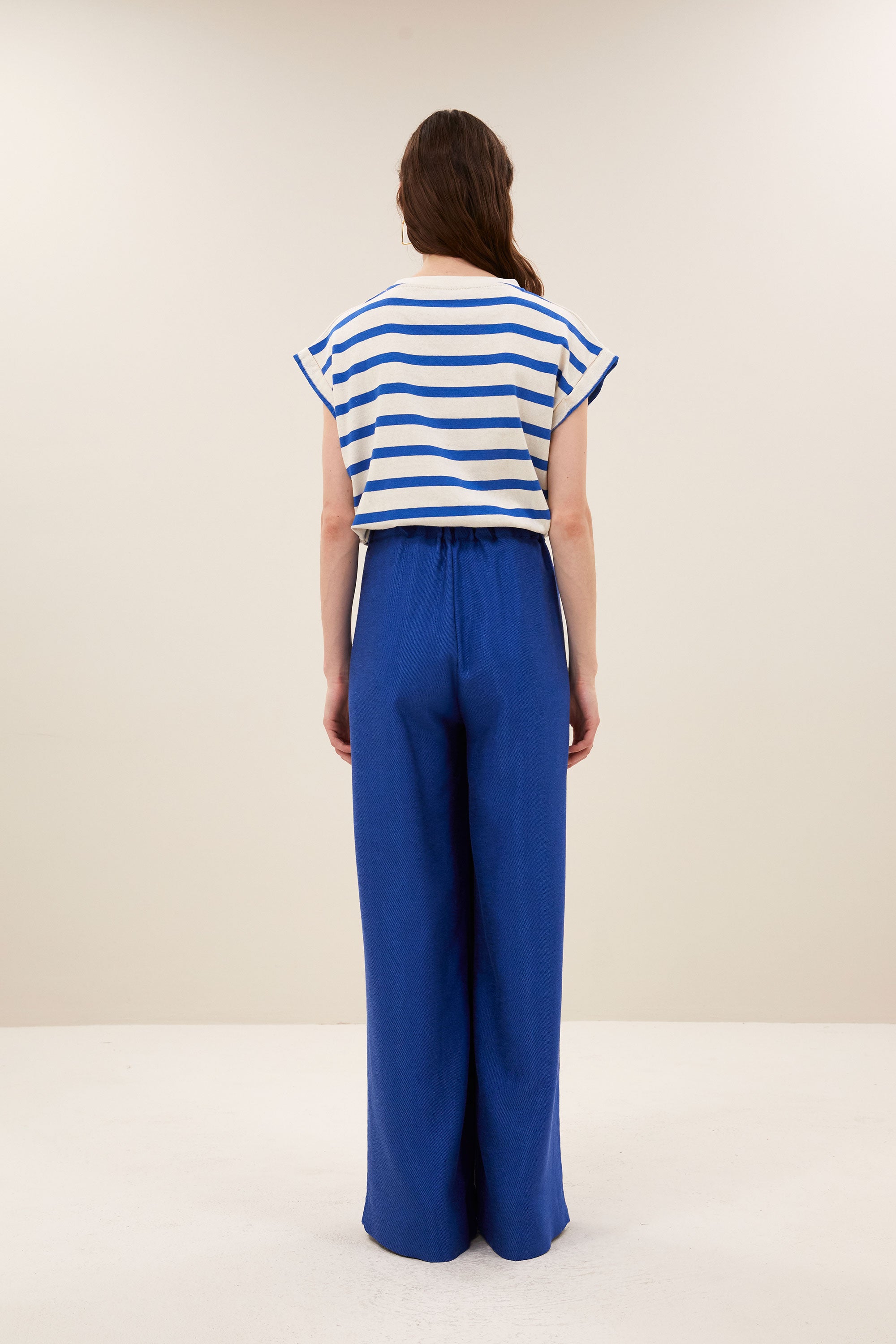 tobi stripe top | azul blue stripe