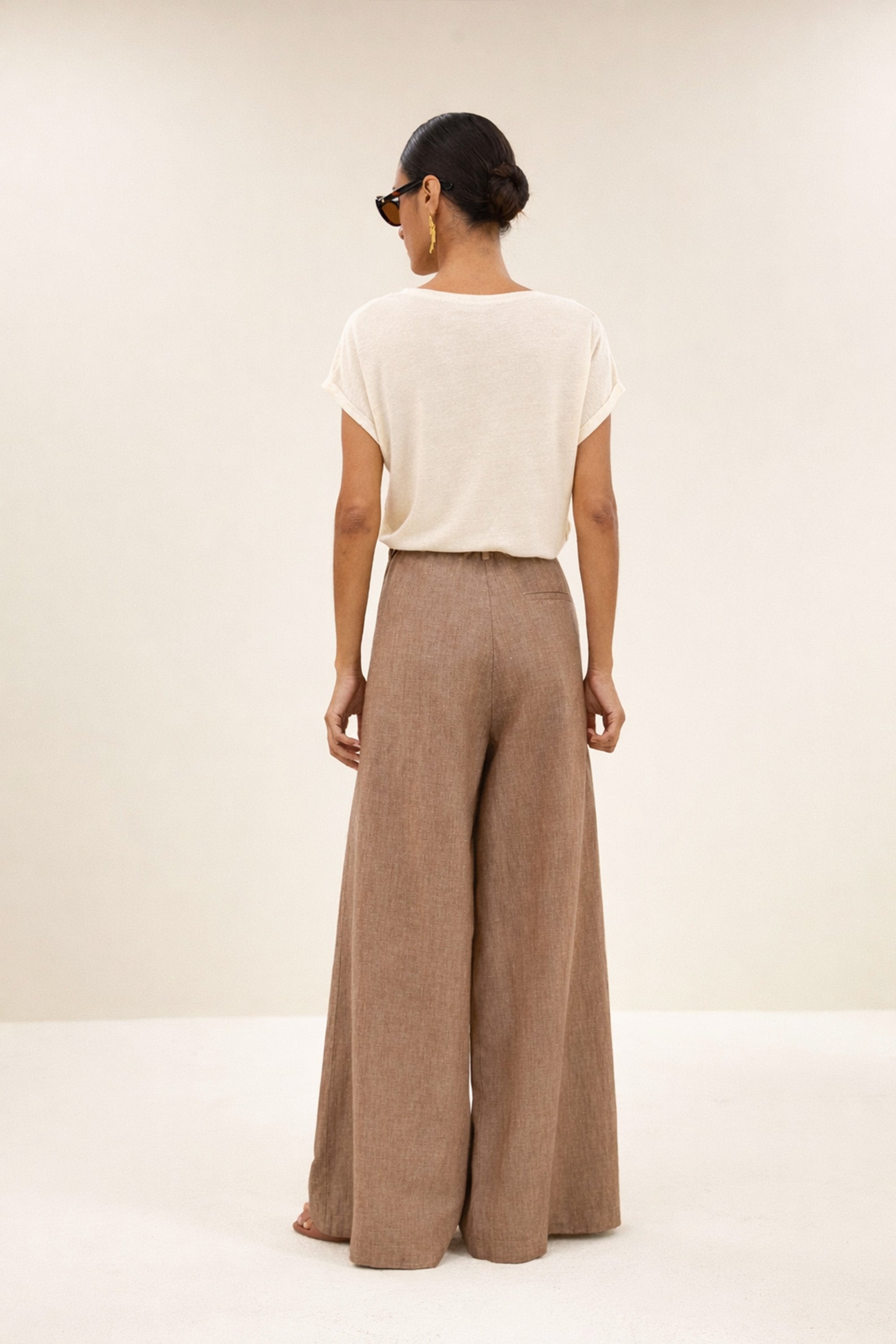 momi linen top | oyster