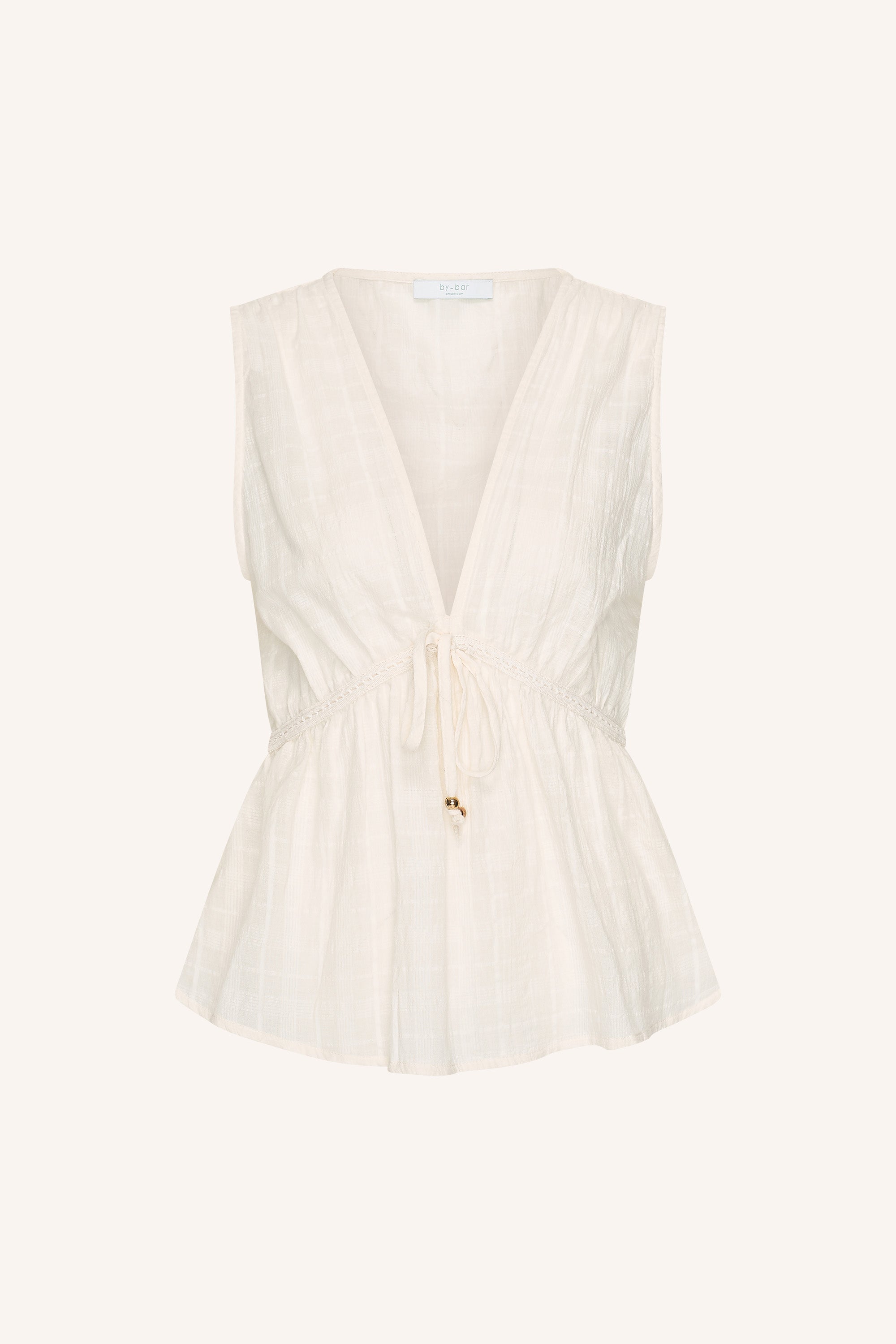 meryl dobby top | cloud white