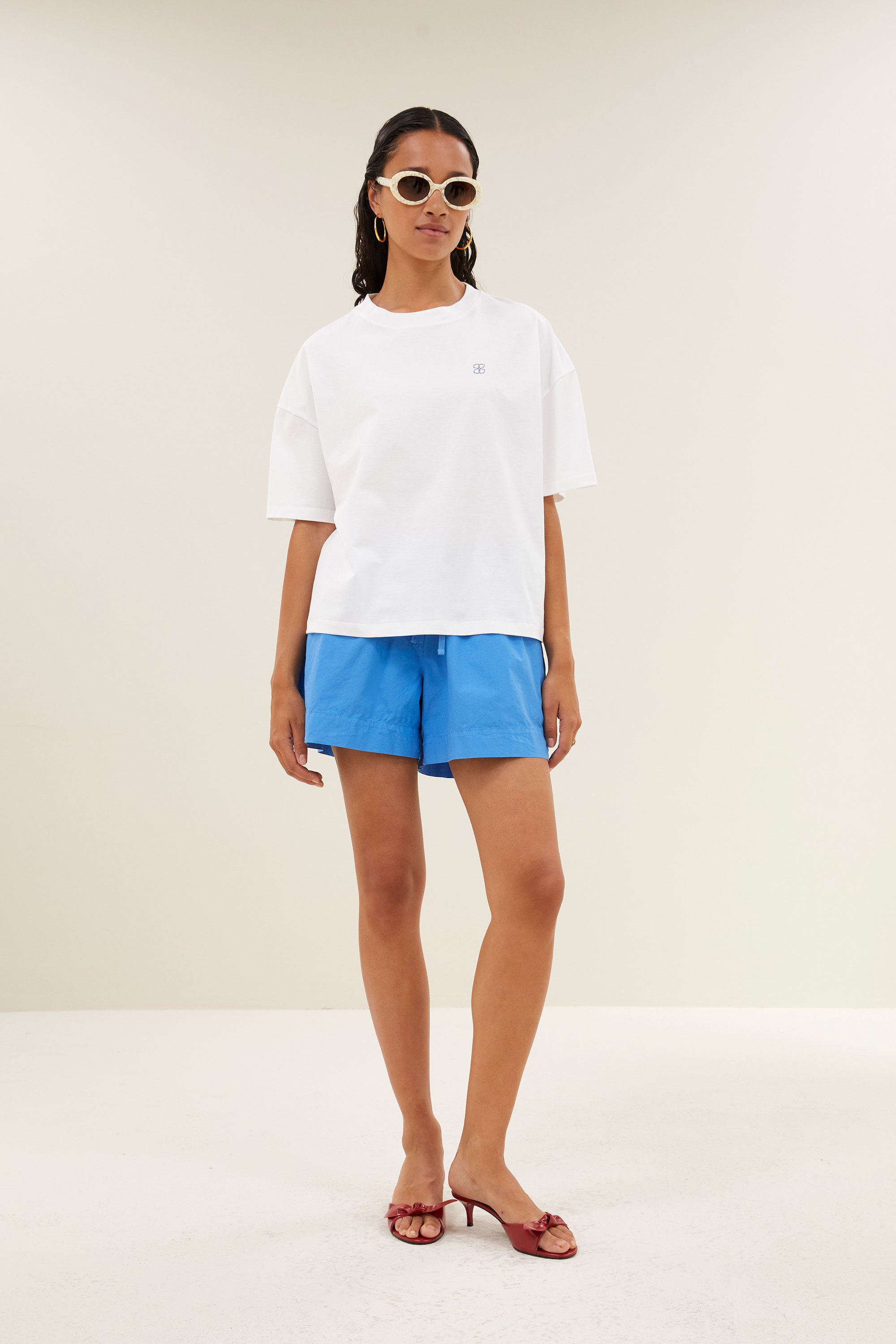 jade dance shirt | white