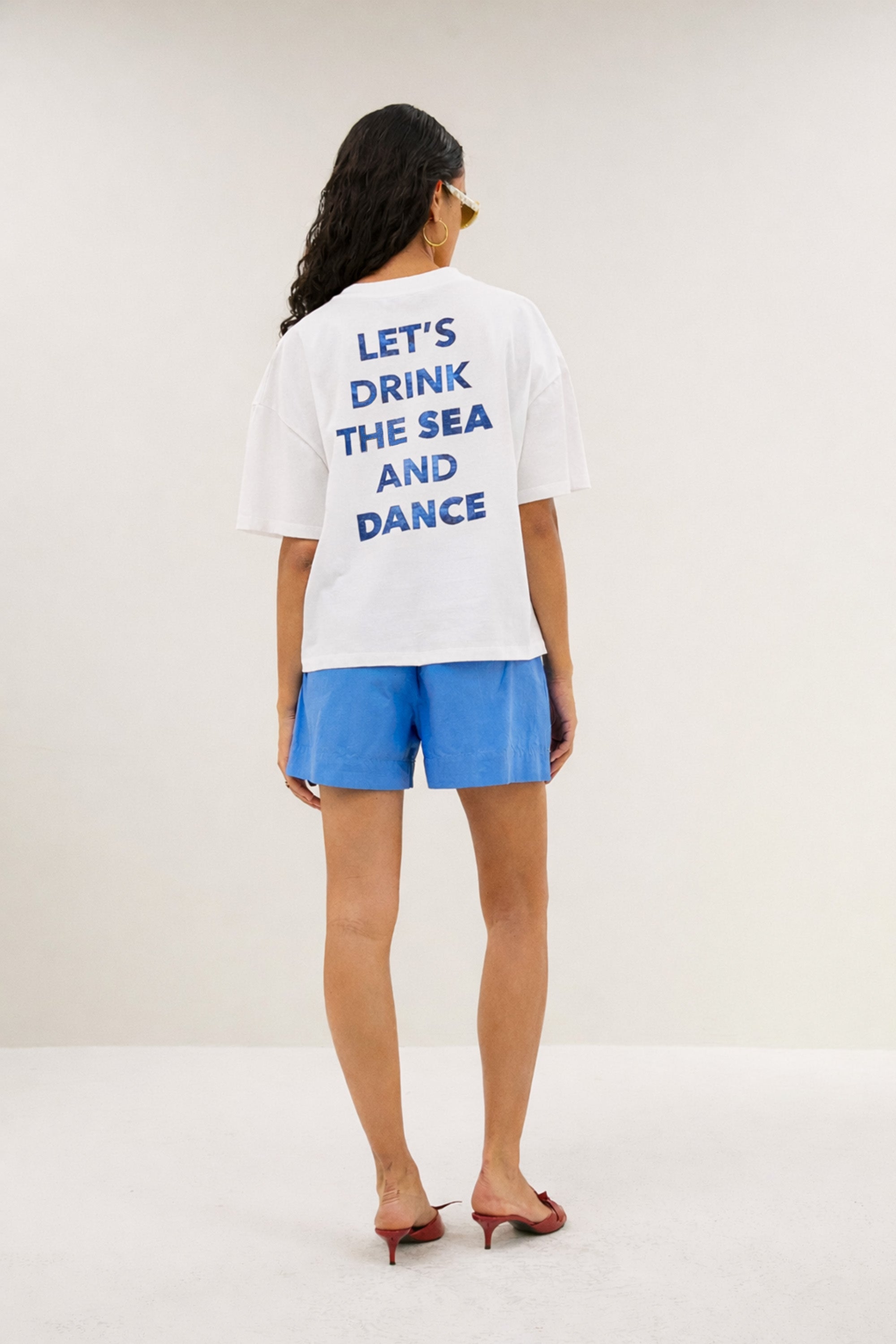 jade dance shirt | white