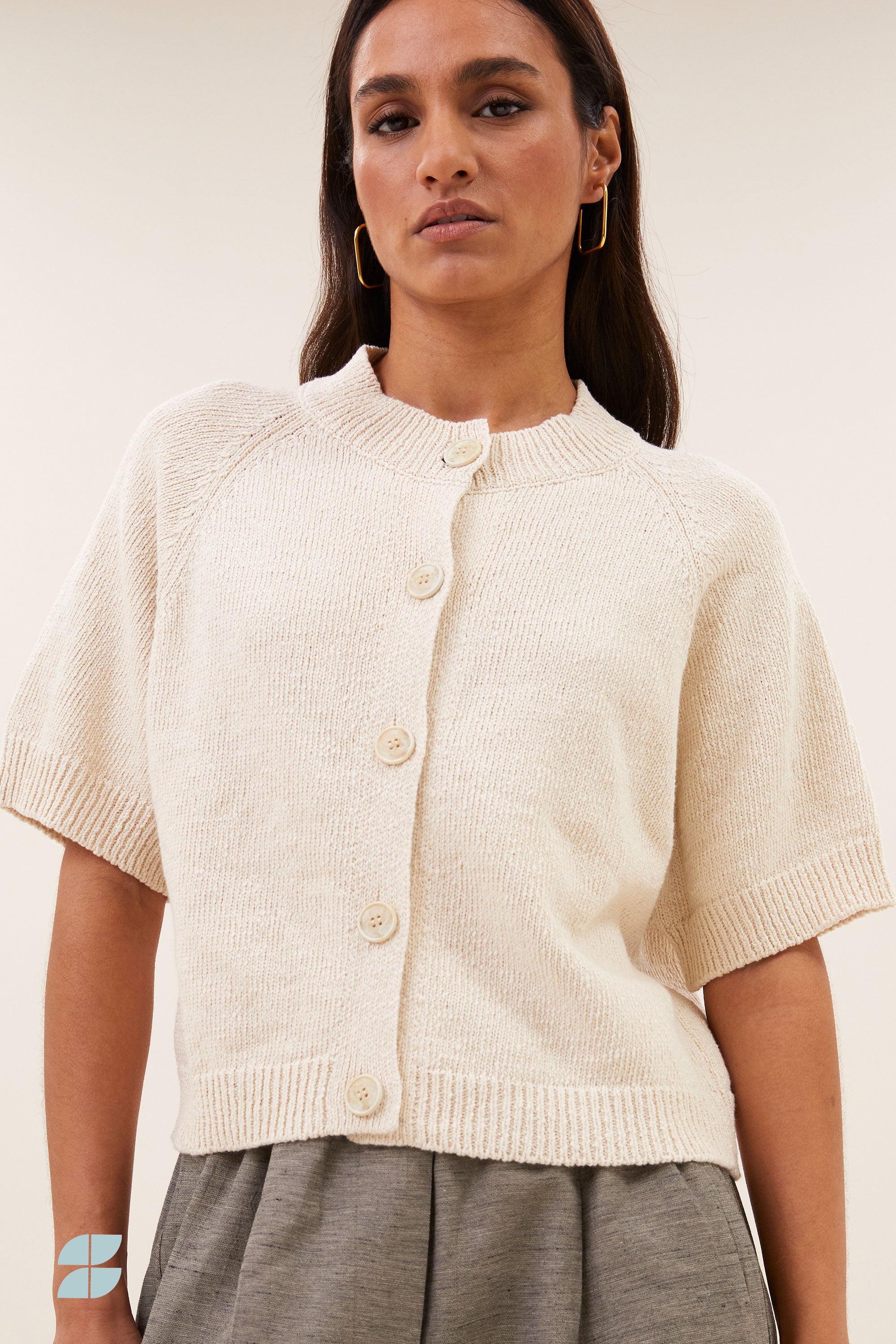 selma cardigan | almond