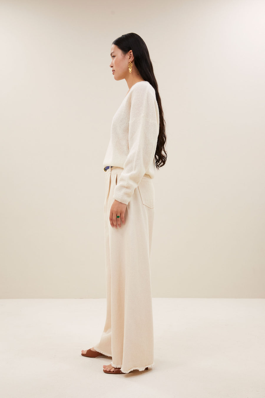 isja fine pullover | off white