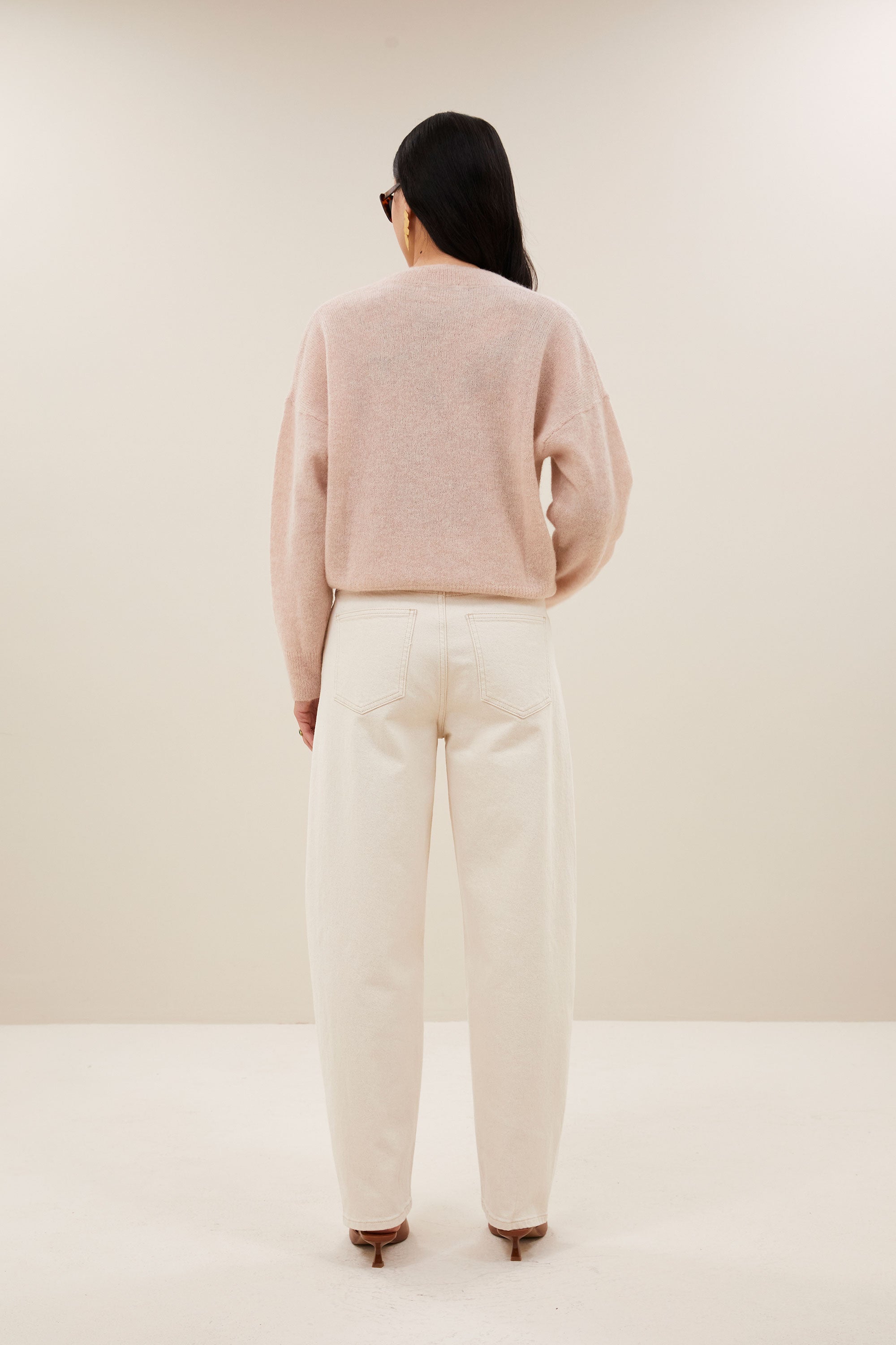 isja fine pullover | light pink