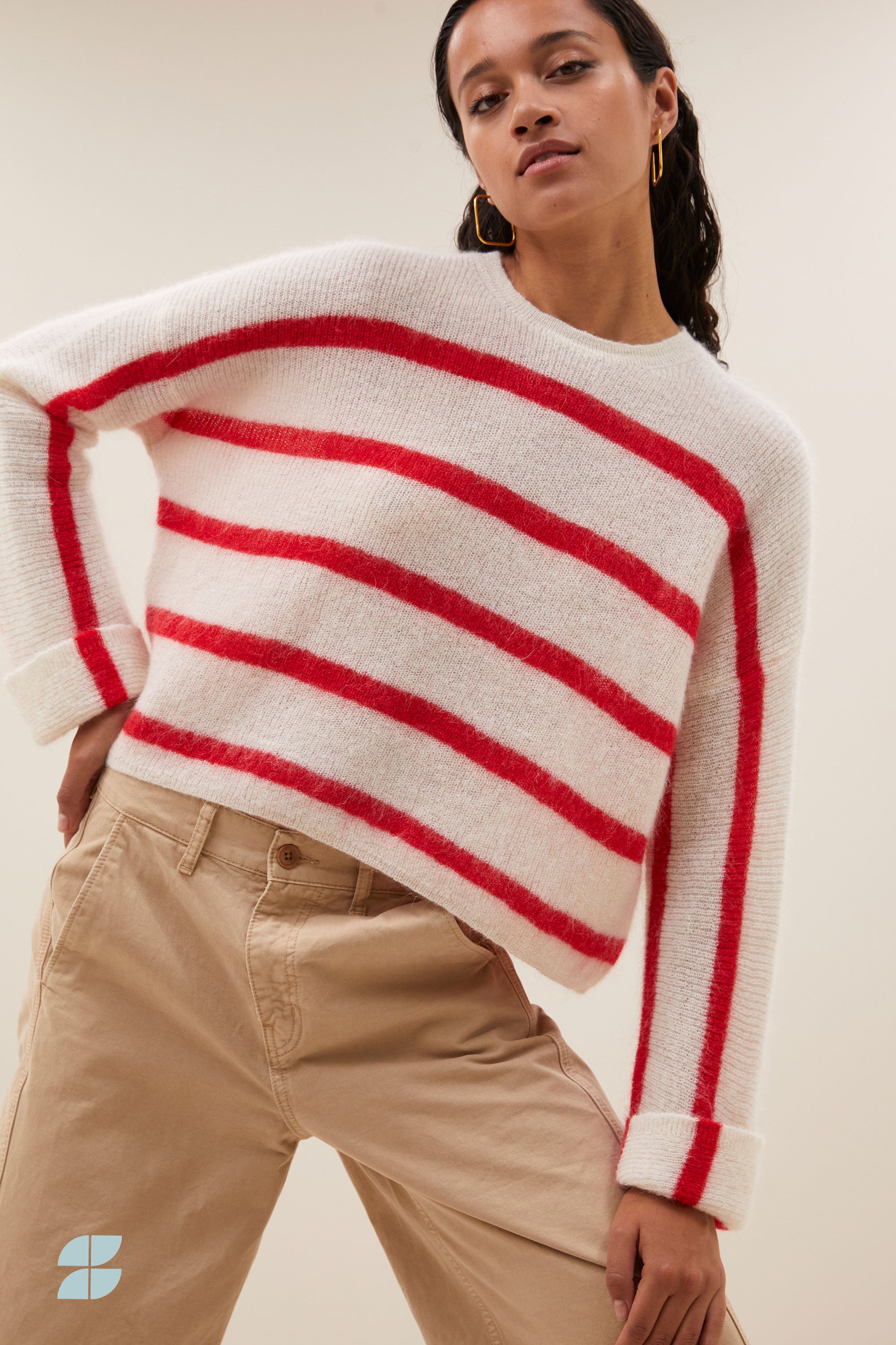 vide stripe pullover | lollipop stripe