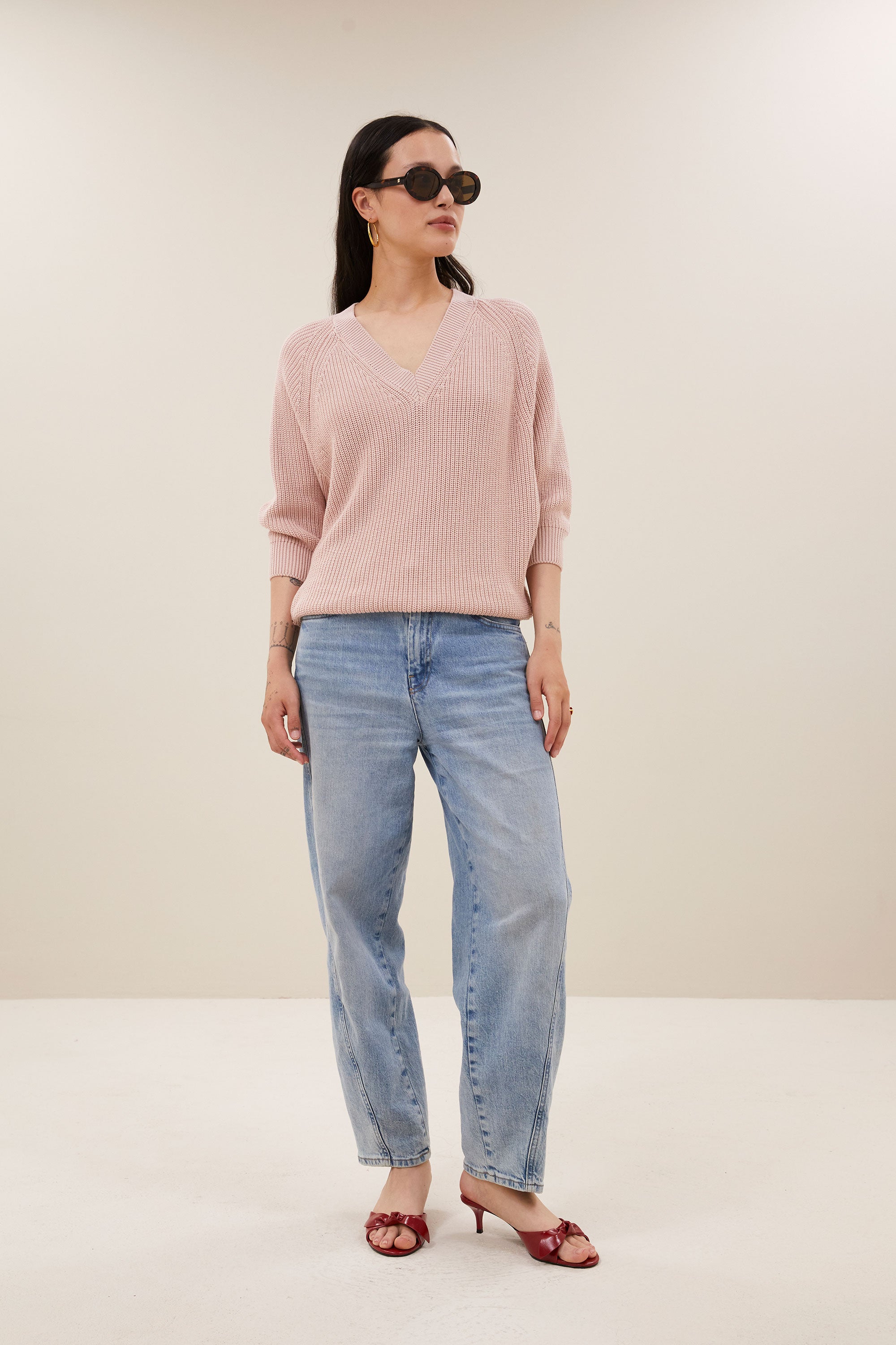 lune oceano pullover | old pink