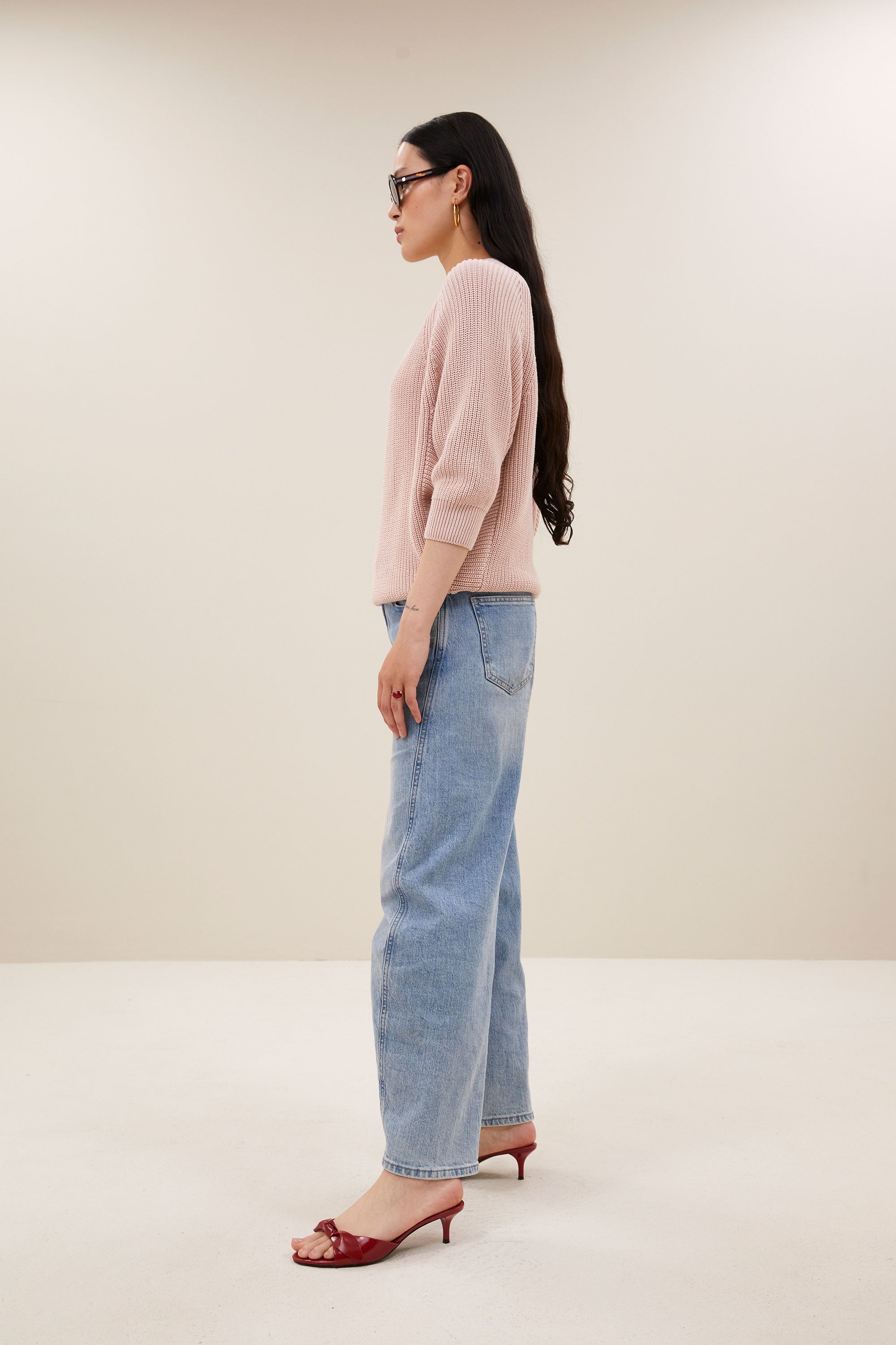 lune oceano pullover | old pink