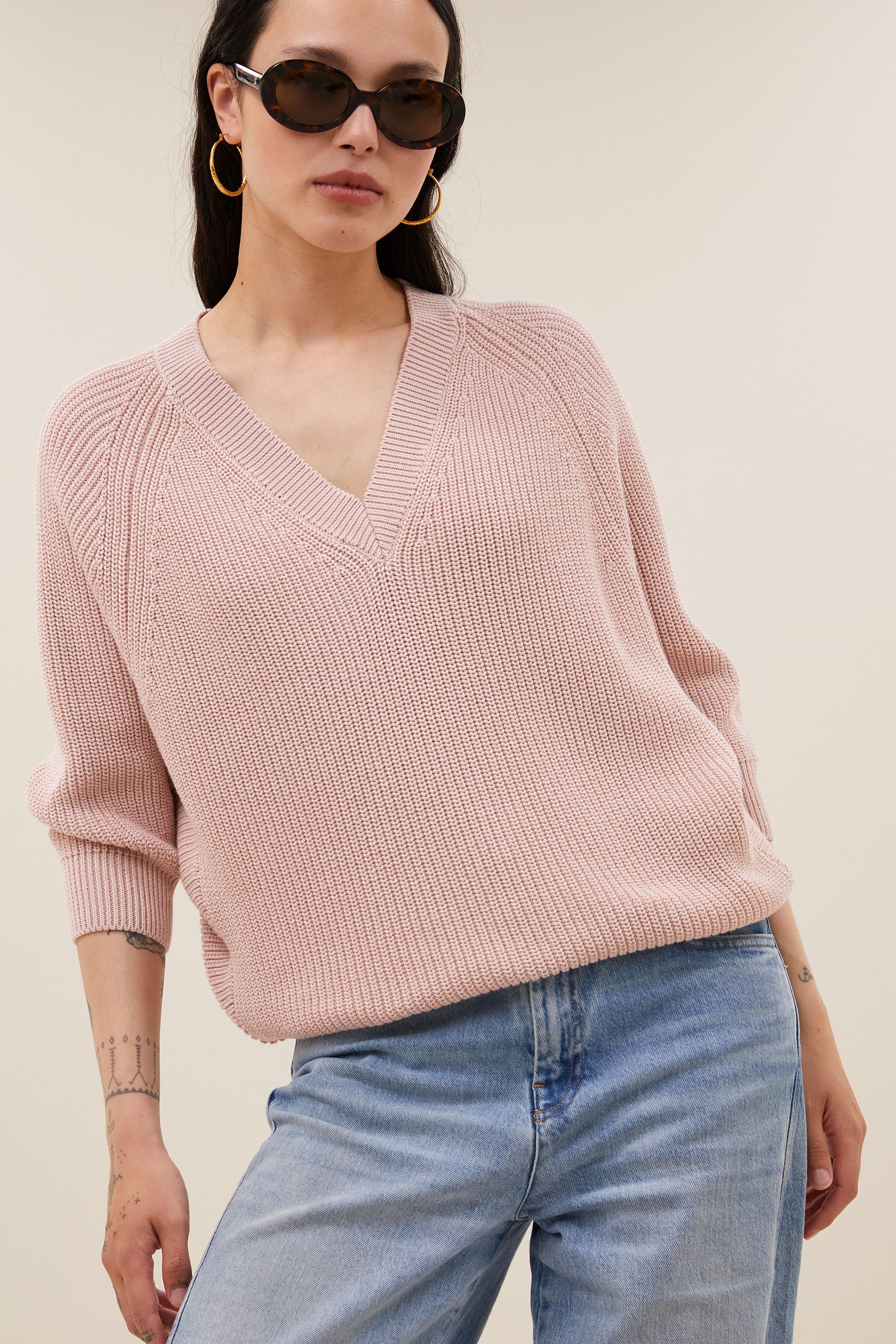 lune oceano pullover | old pink
