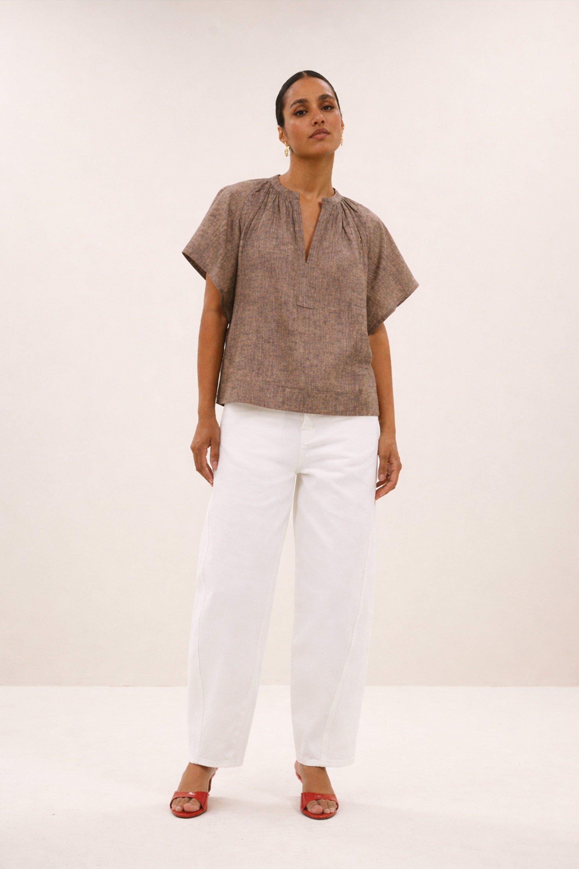 begum white jeans | white