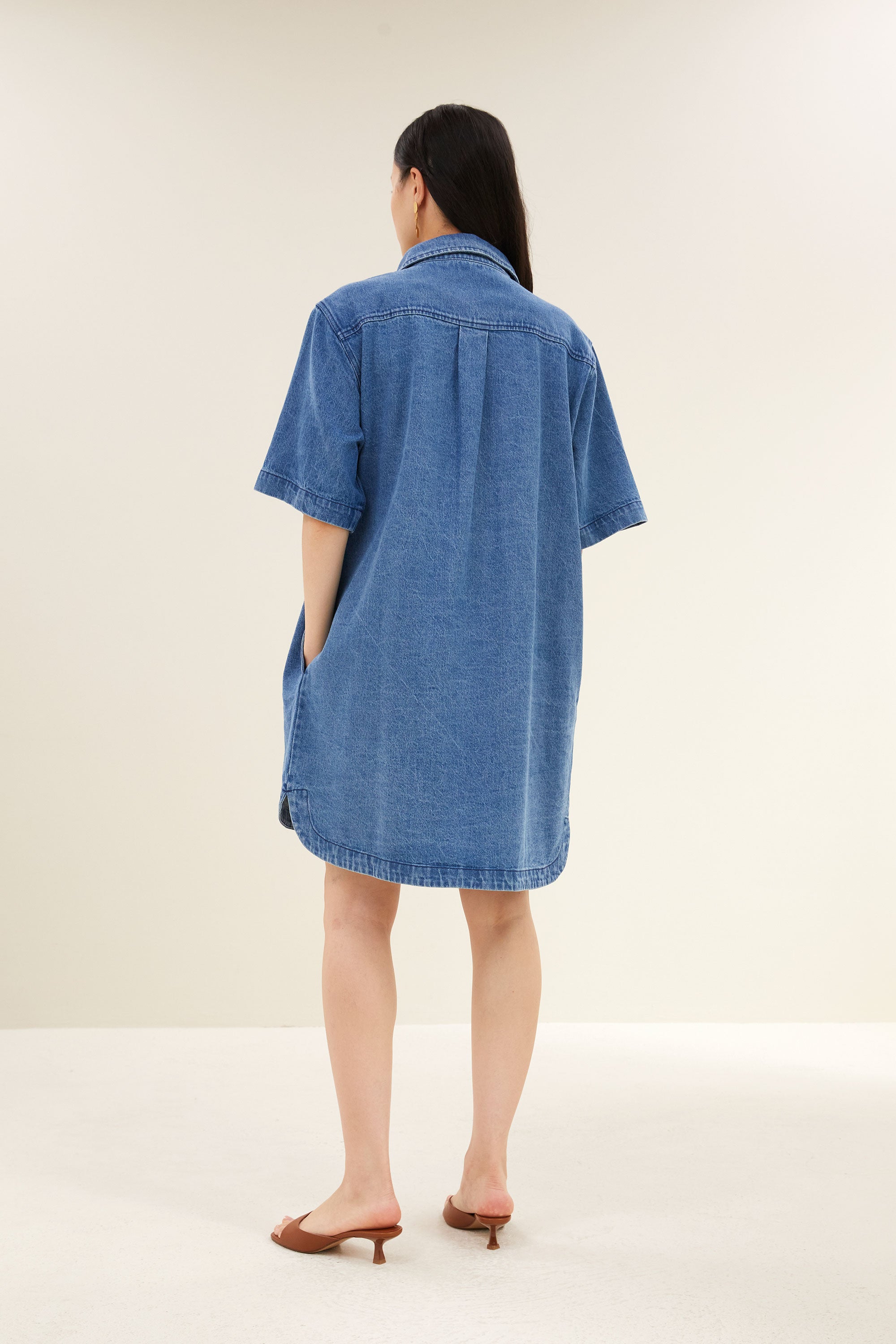lexia denim dress | medium denim
