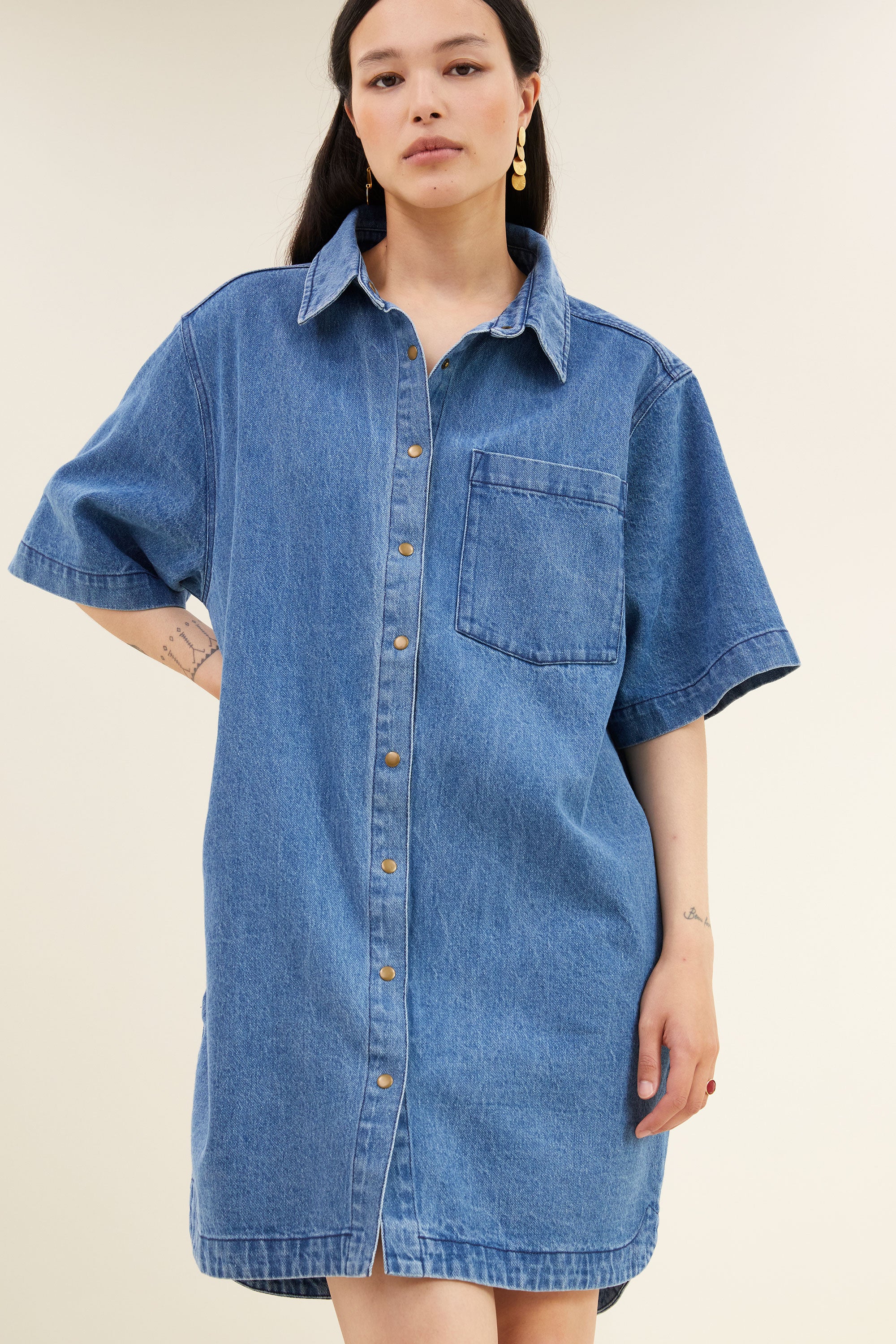 lexia denim dress | medium denim