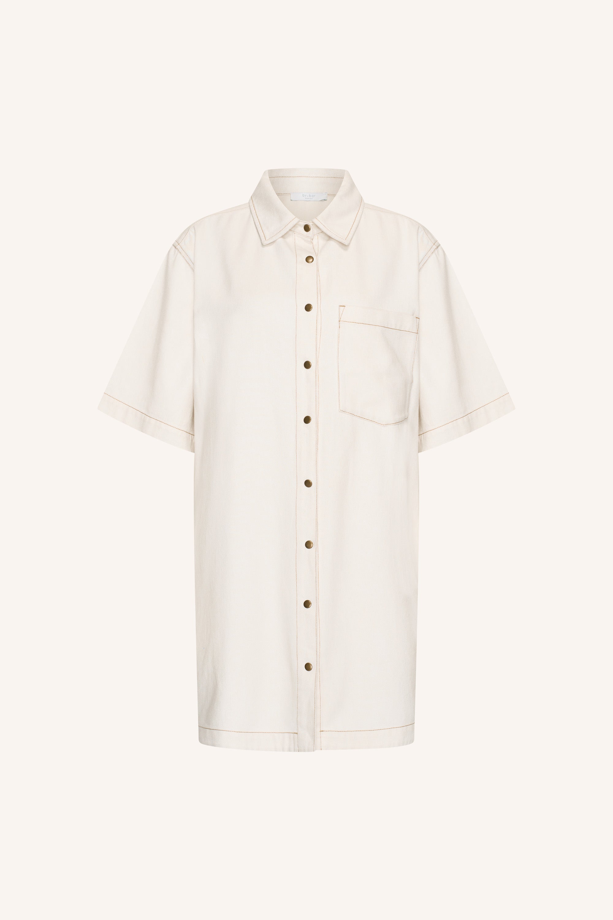 lexia twill dress | cloud white