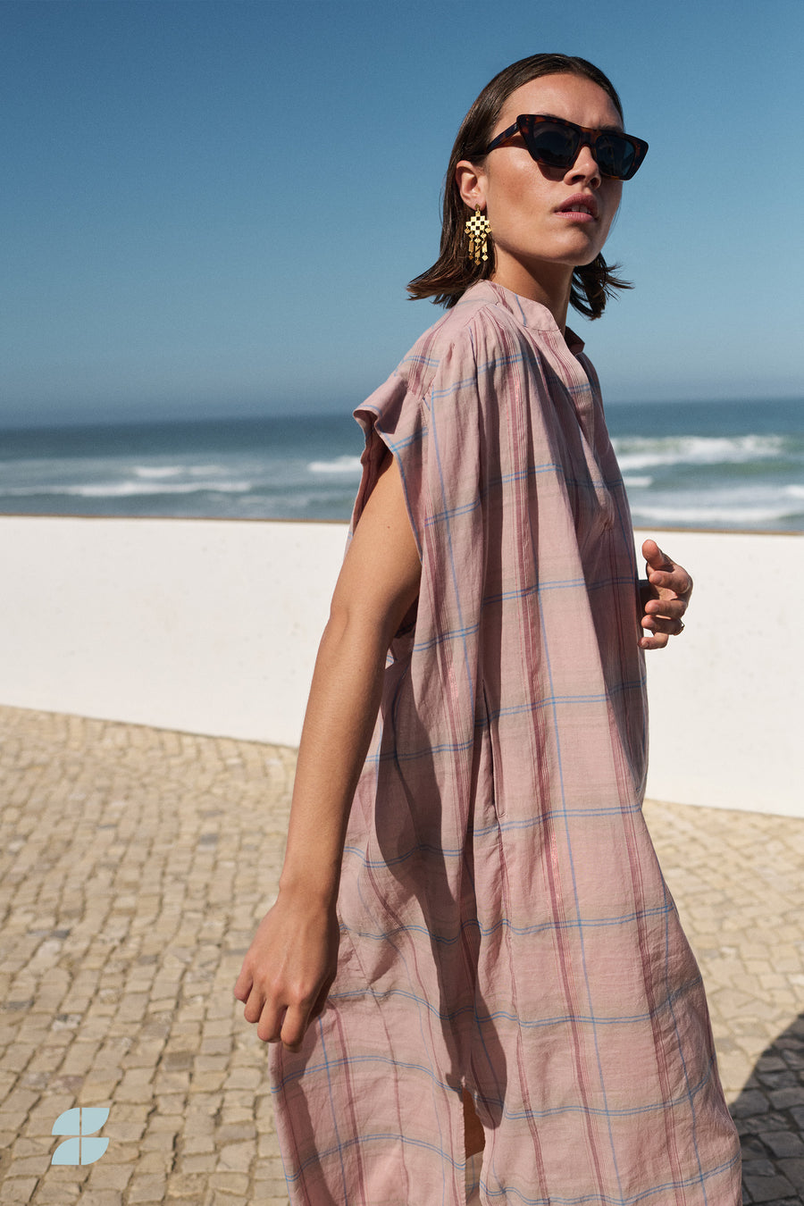 dress-bodin-pink-check-dress-blush-pink-check-by-bar-Sfeerbeeld