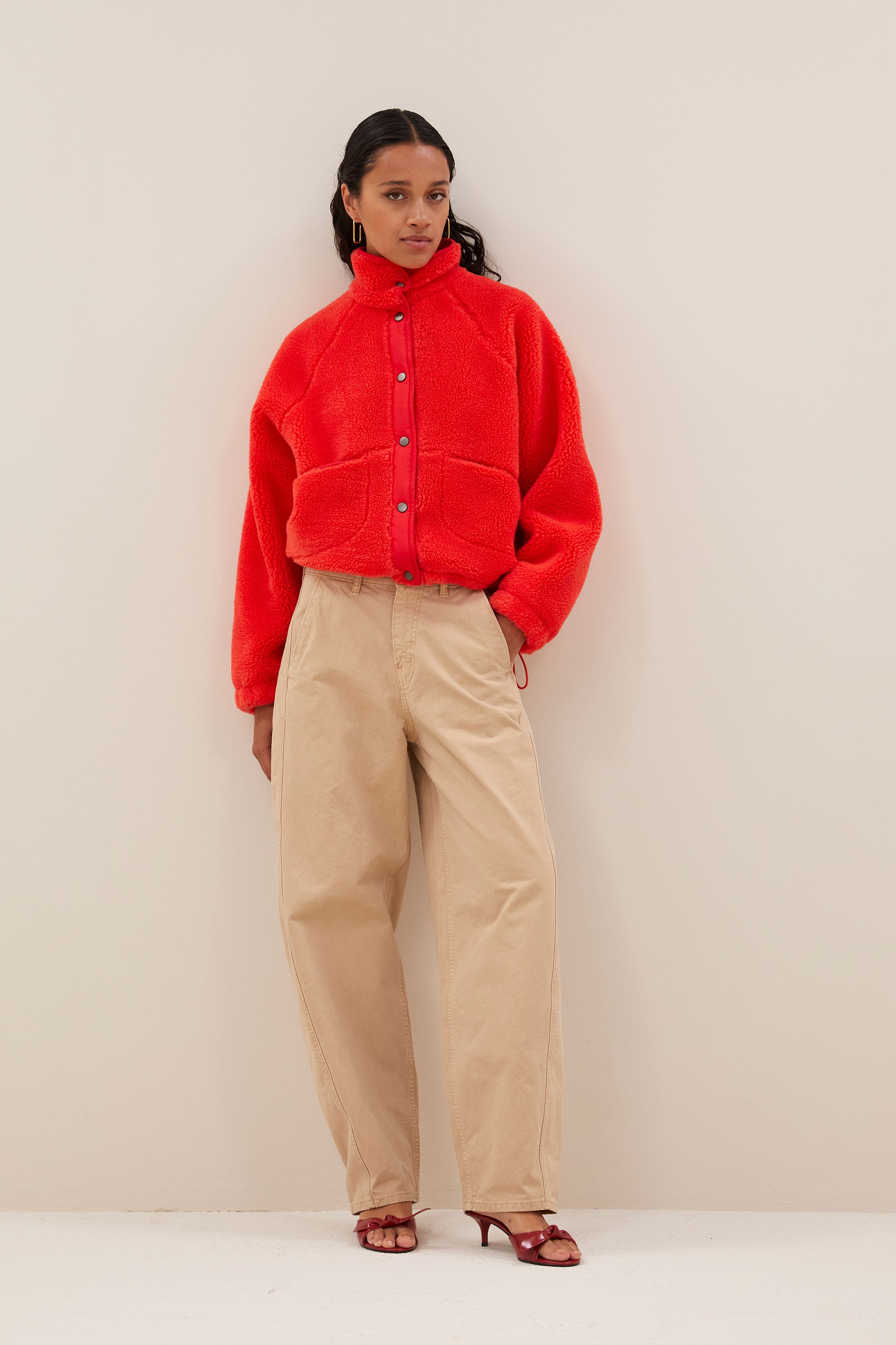 barth pants - tannin, comfy fit, cotton quality, zip and button closure - by-bar - extra photo