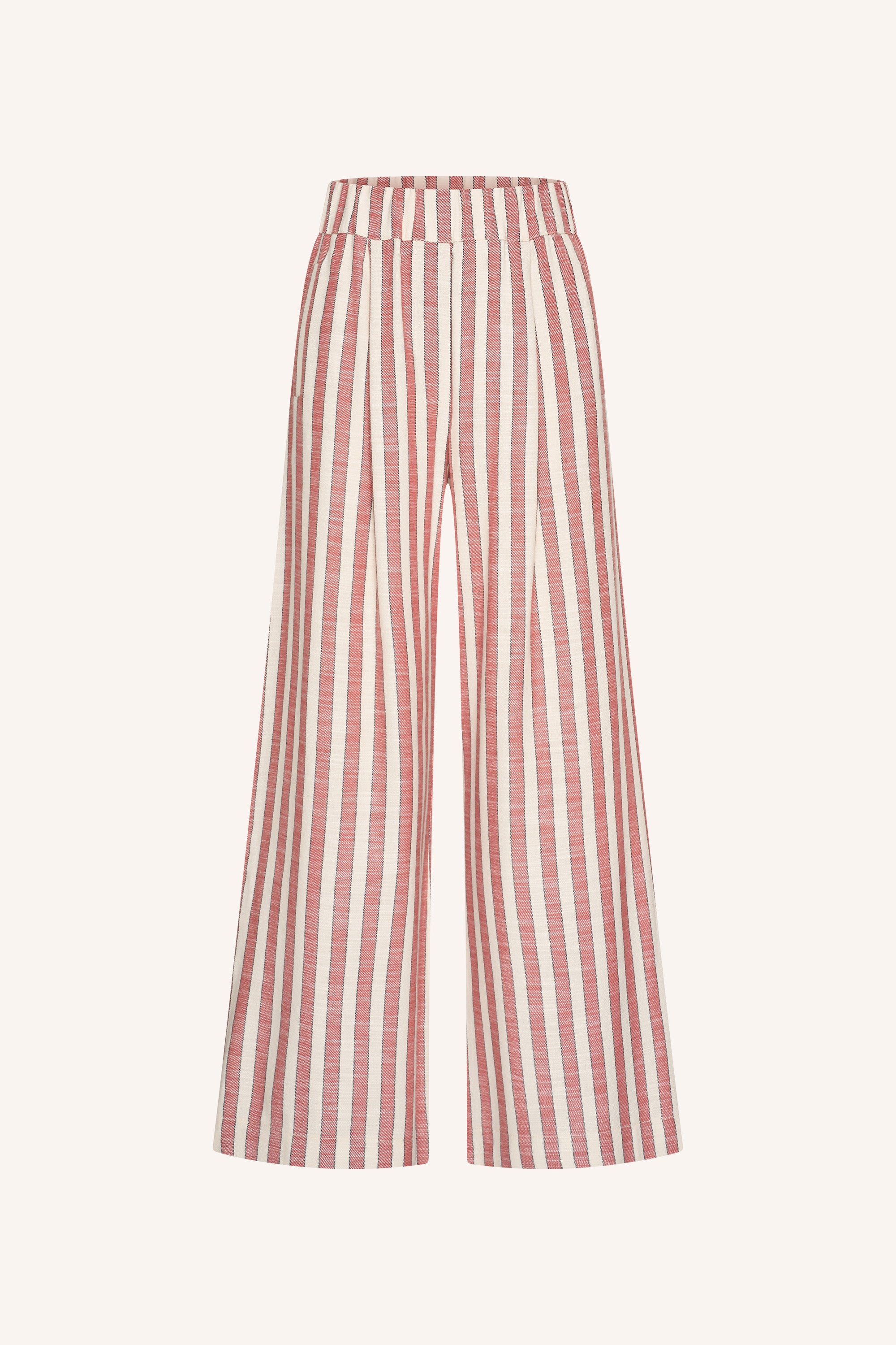 benji  wide stripe pants | red stripe