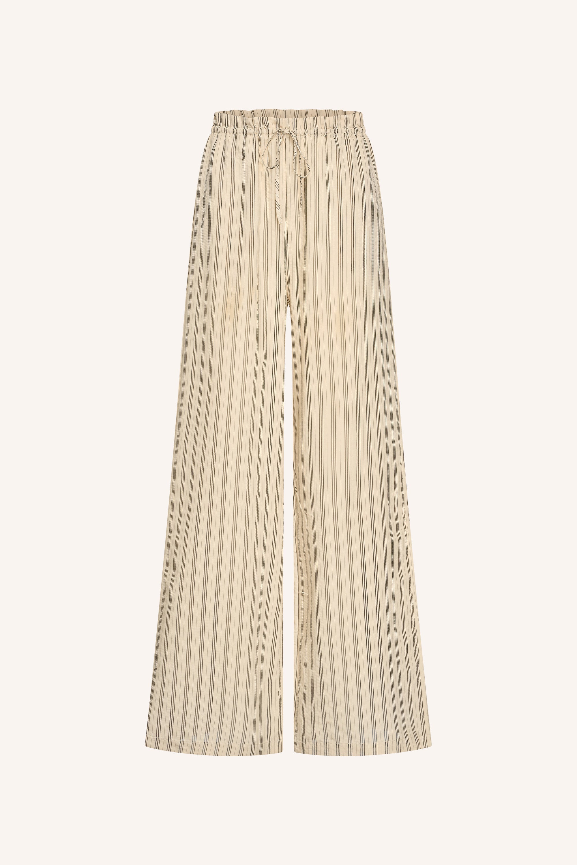 joan seer stripe pants | jet black stripe