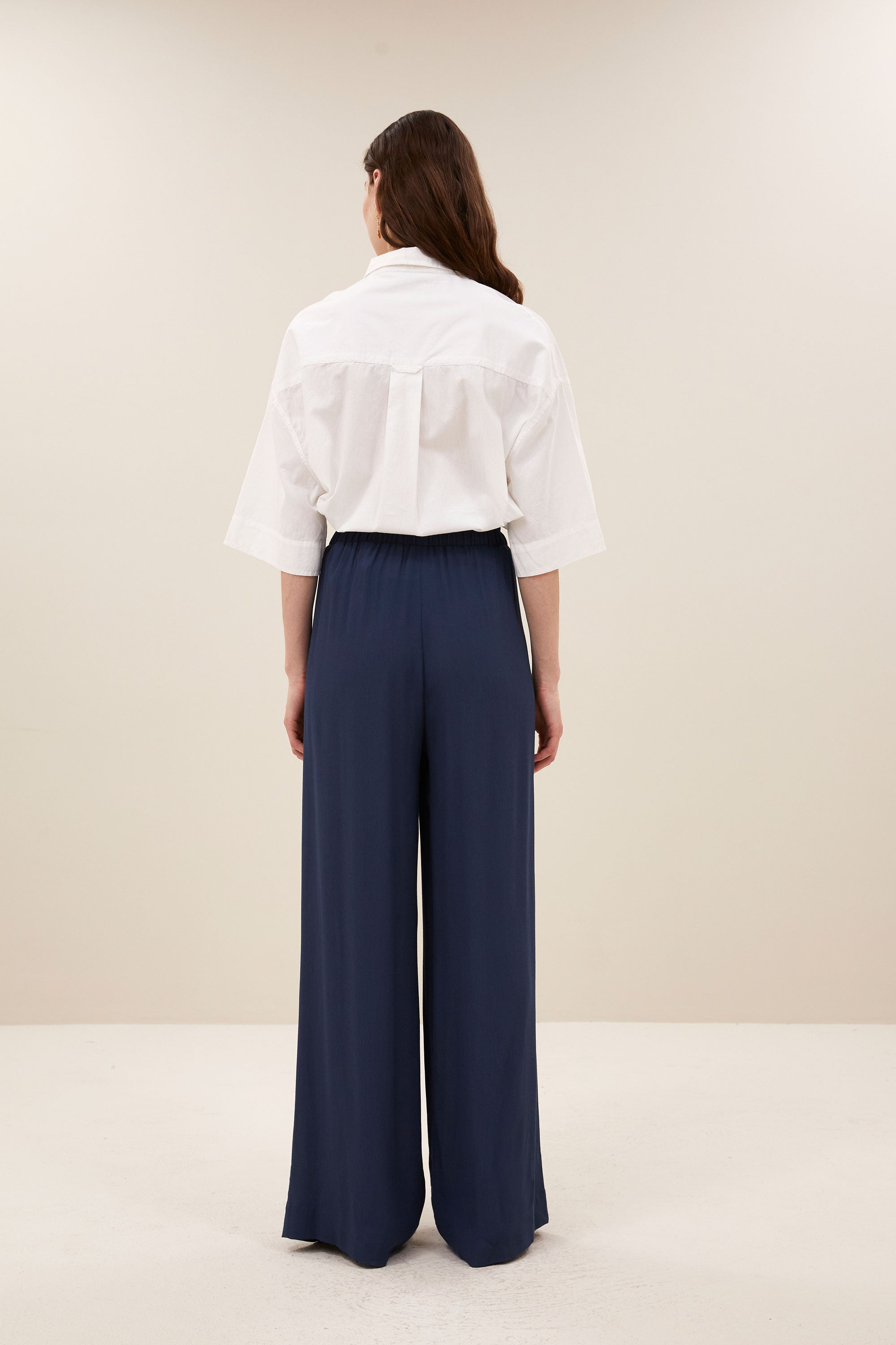 benji viscose pants | winter blue