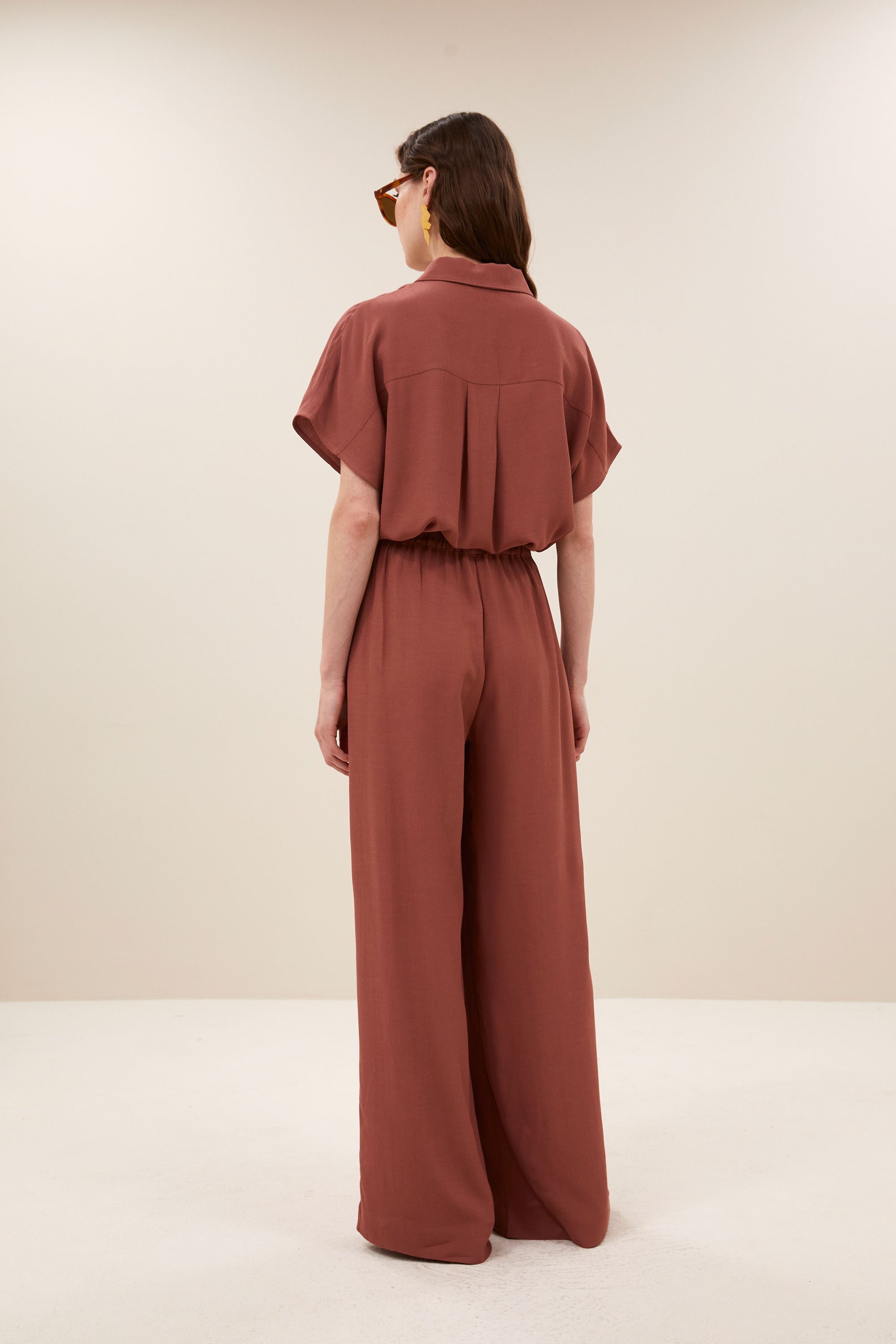 benji viscose pants | rustic sienna