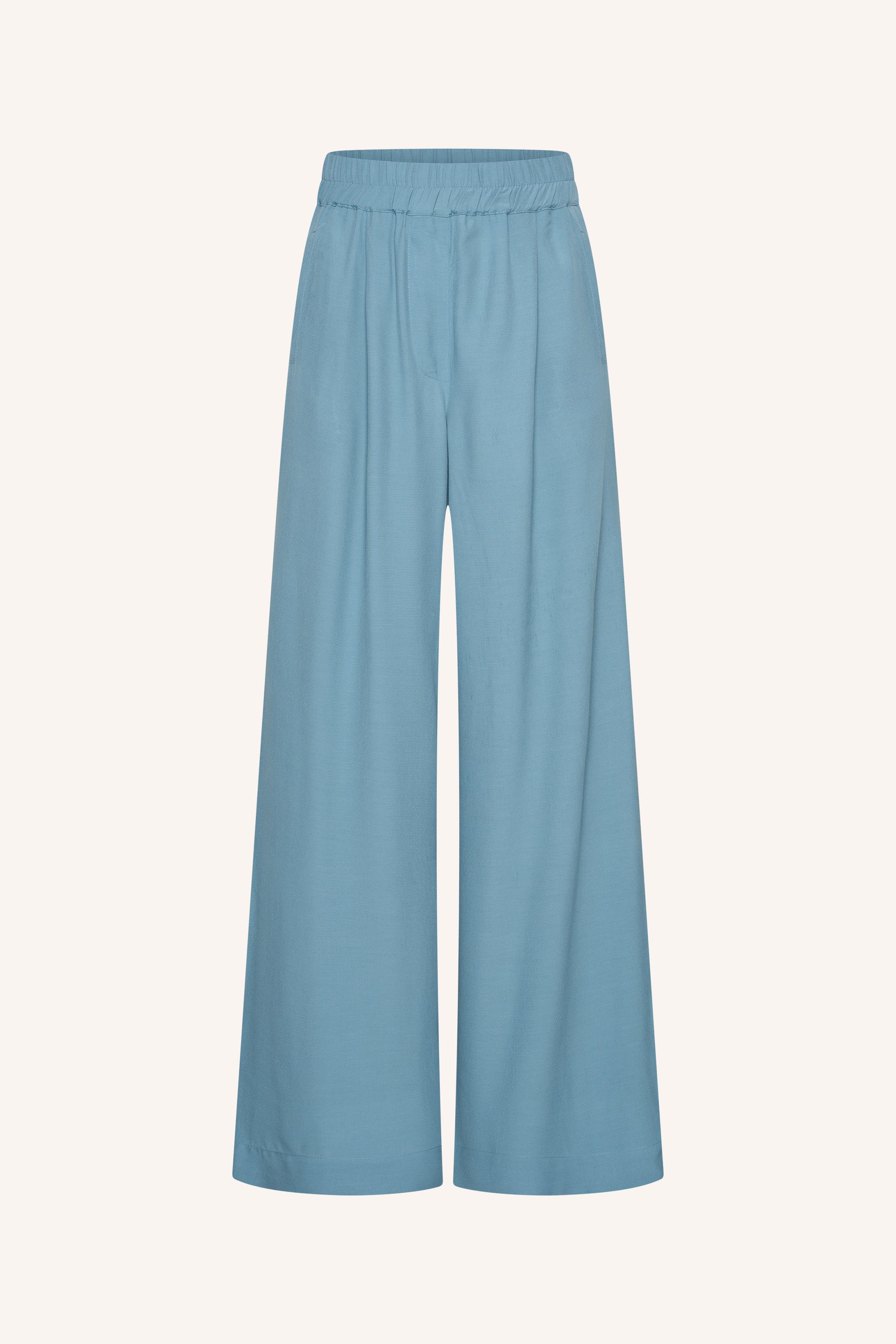 benji viscose pants | blue stone