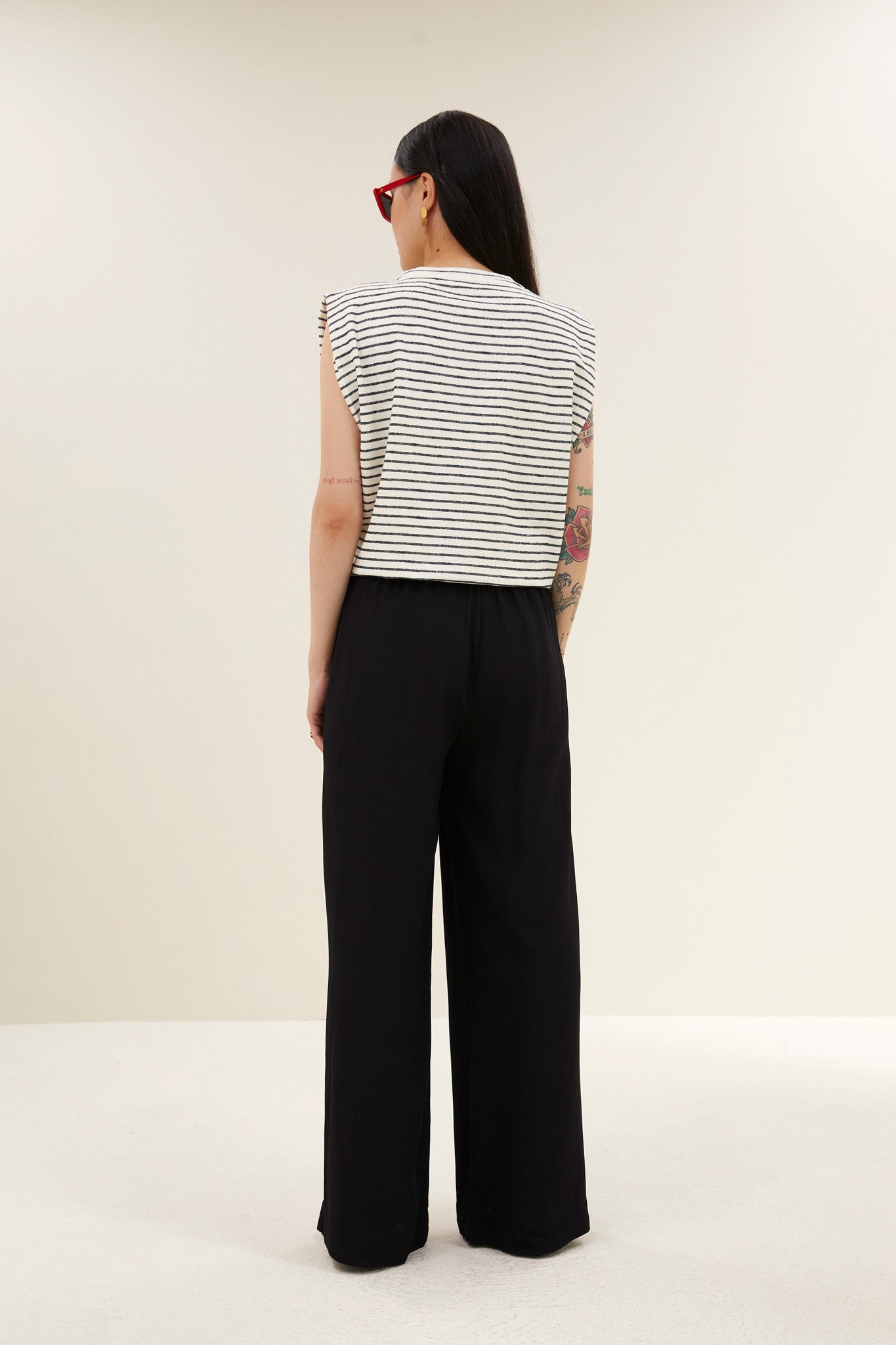 benji viscose pants | jet black