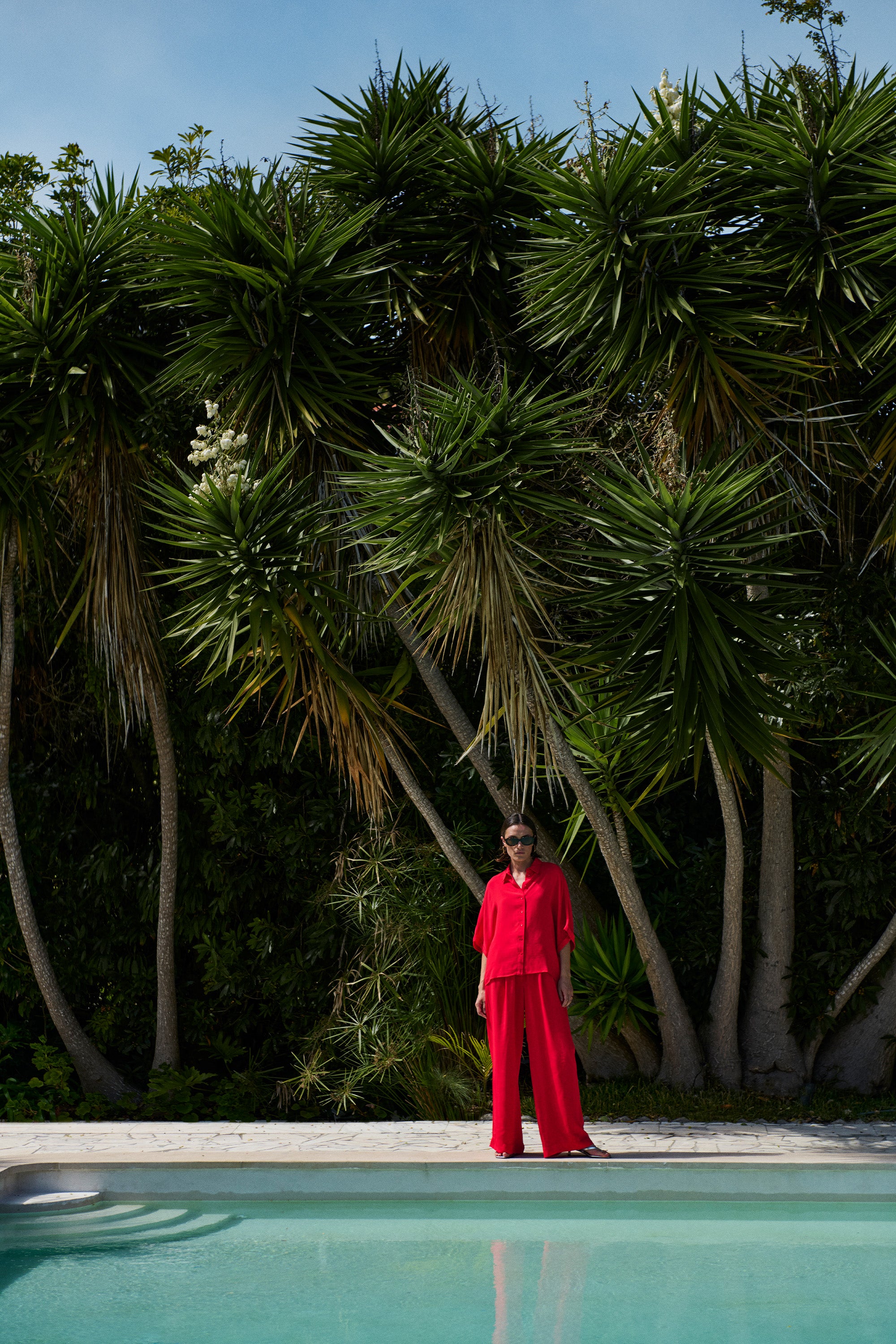 benji satin stripe pants | lollipop