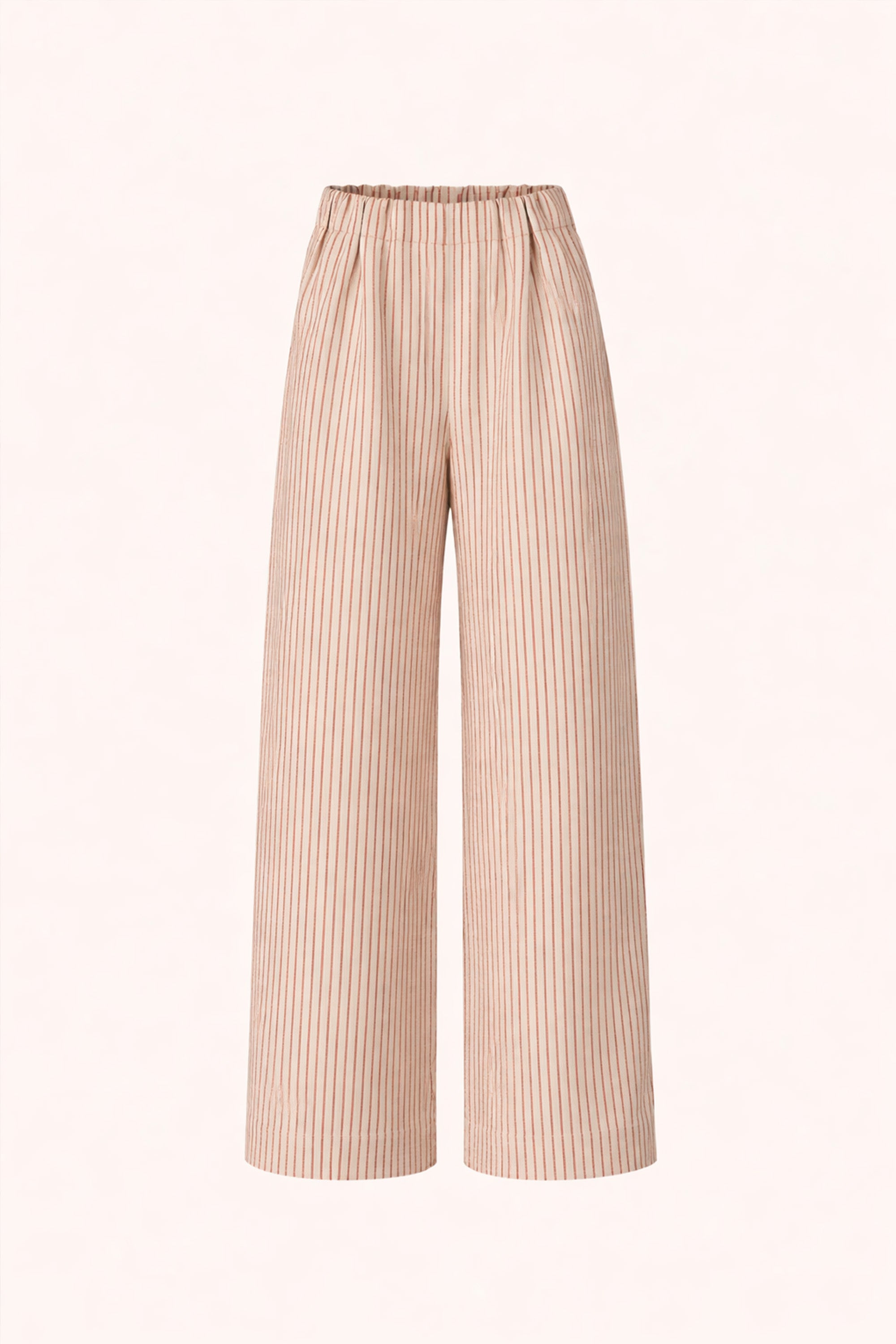 benji stripe pants | poppy red stripe
