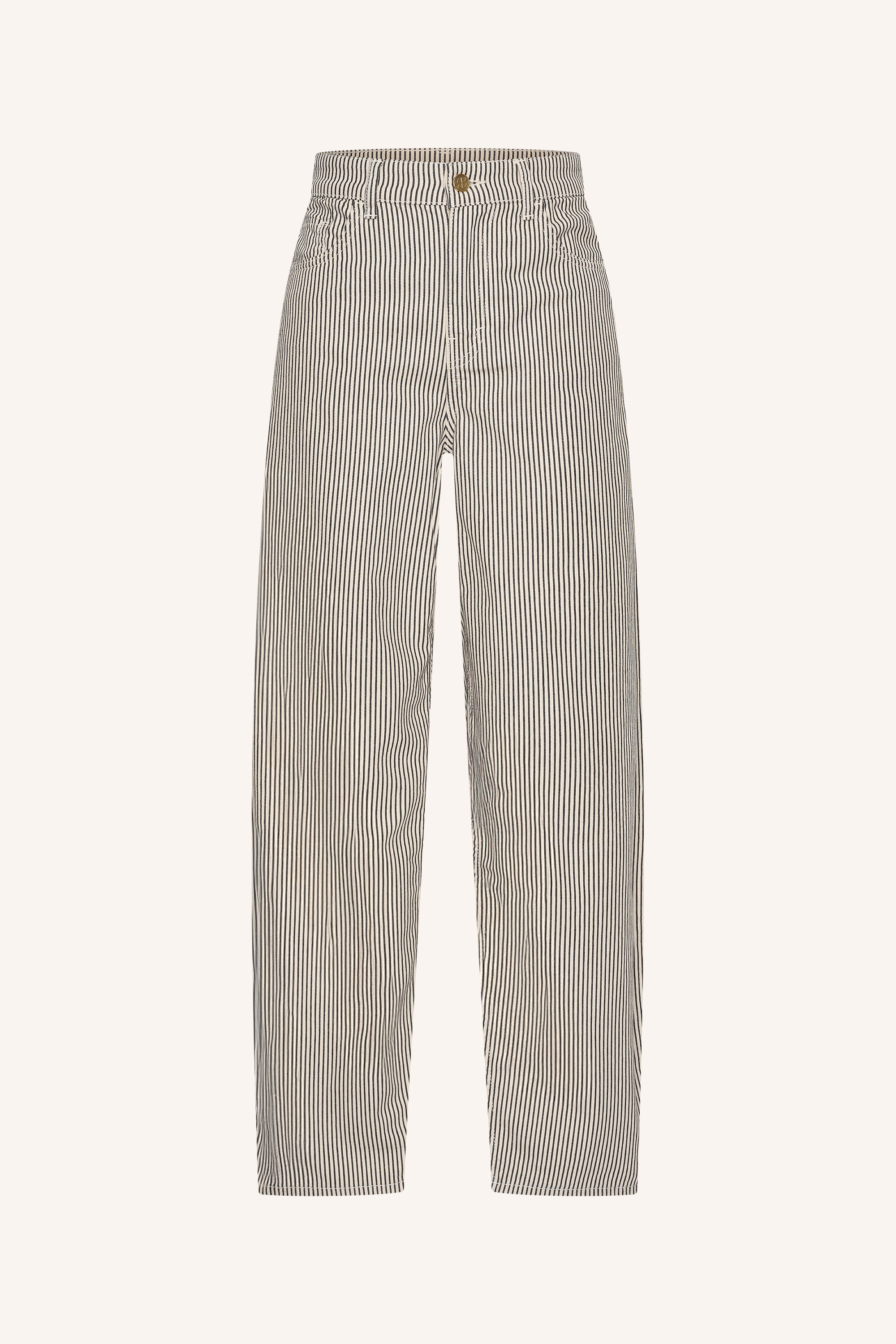 lew stripe pants | jet black stripe