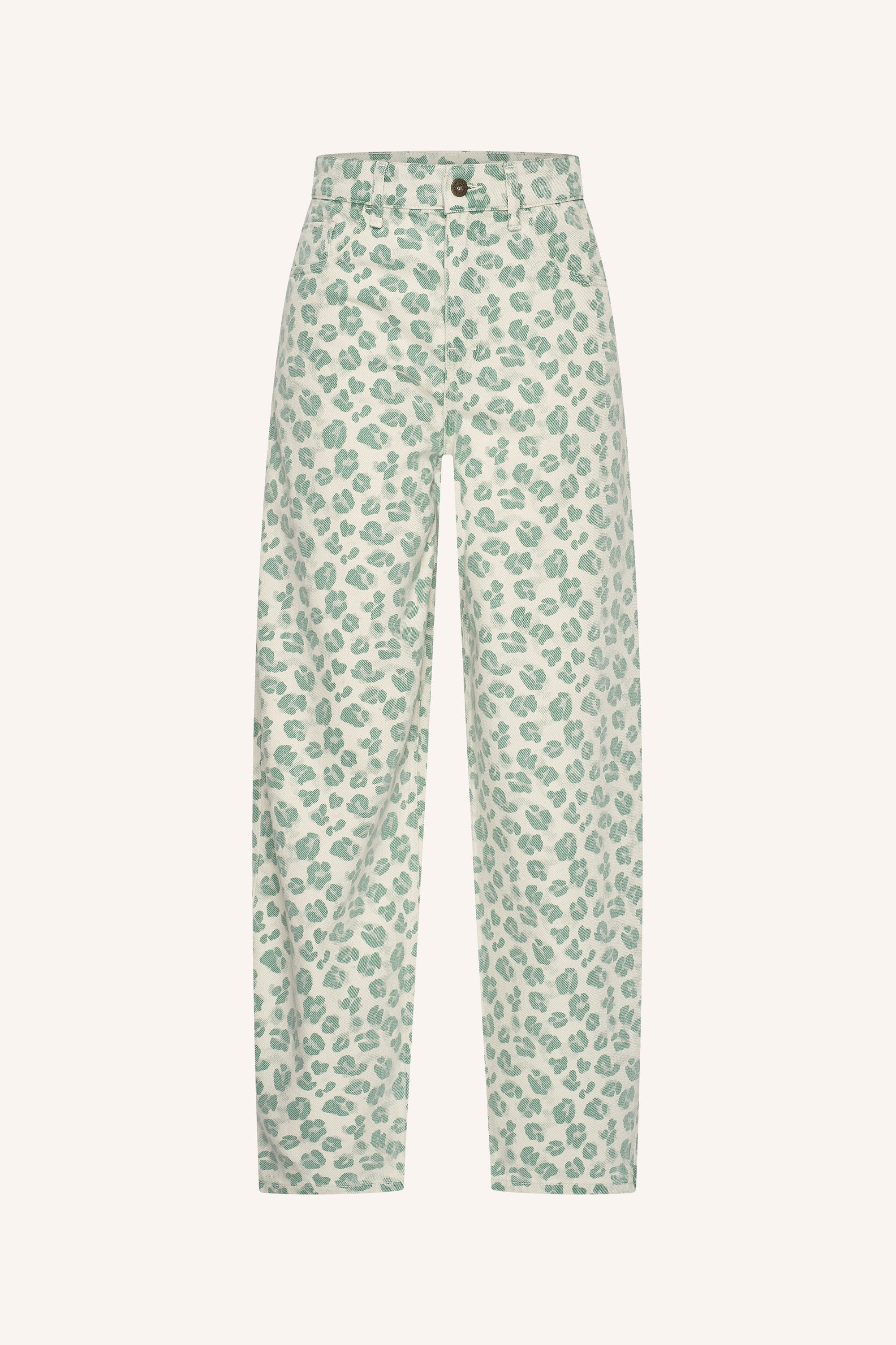 lew green cheetah pants | green cheetah