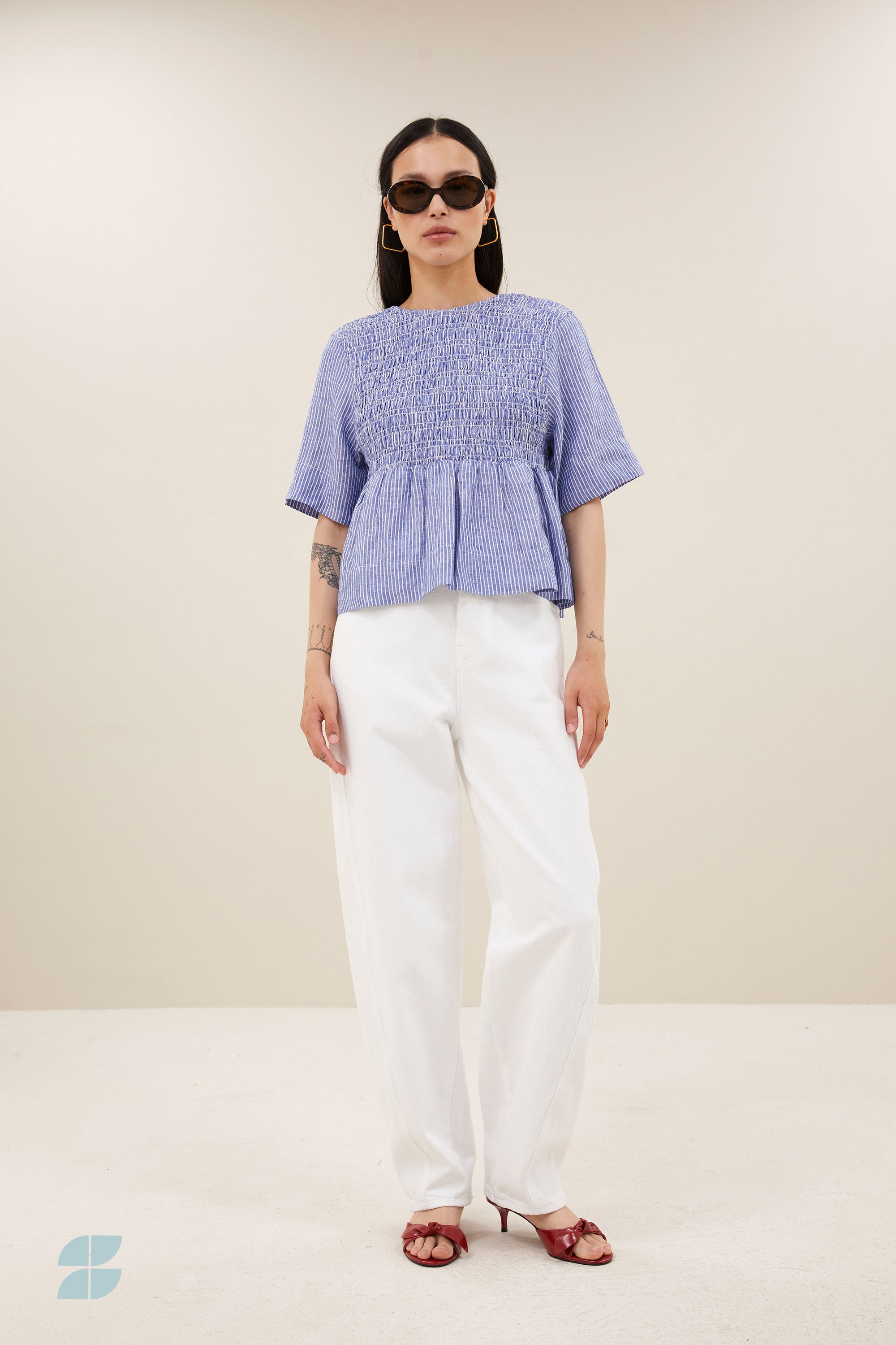 begum white jeans | white