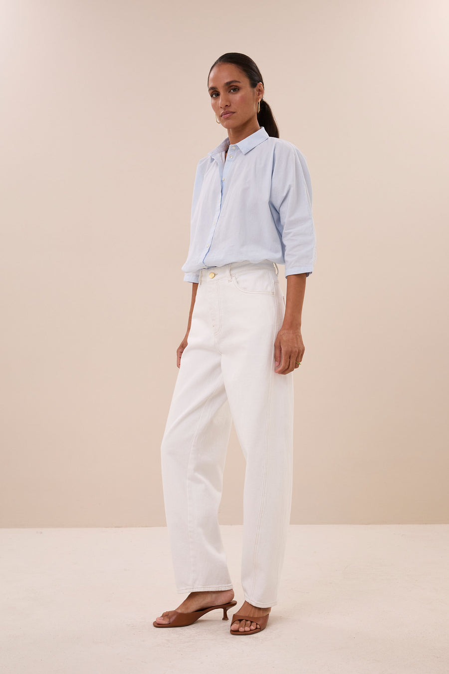 begum white jeans | white