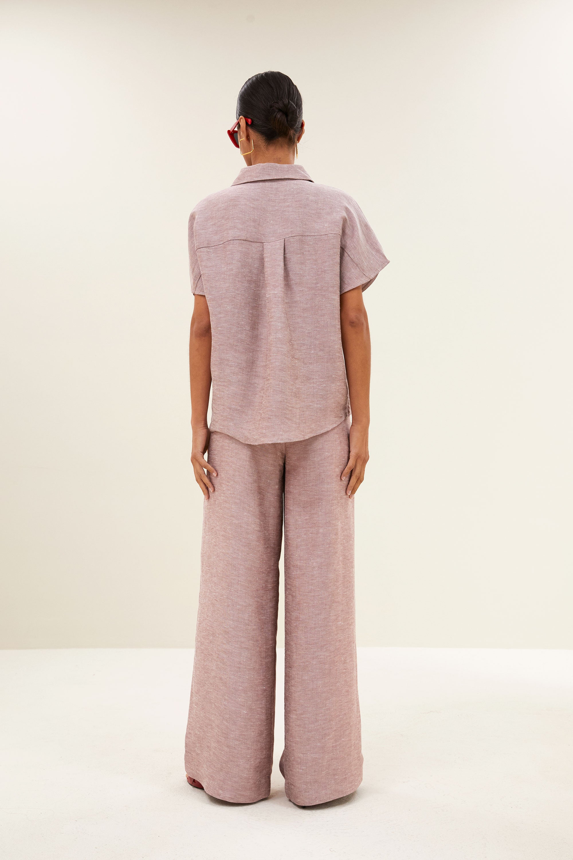 celin gloss pants | mellow rose