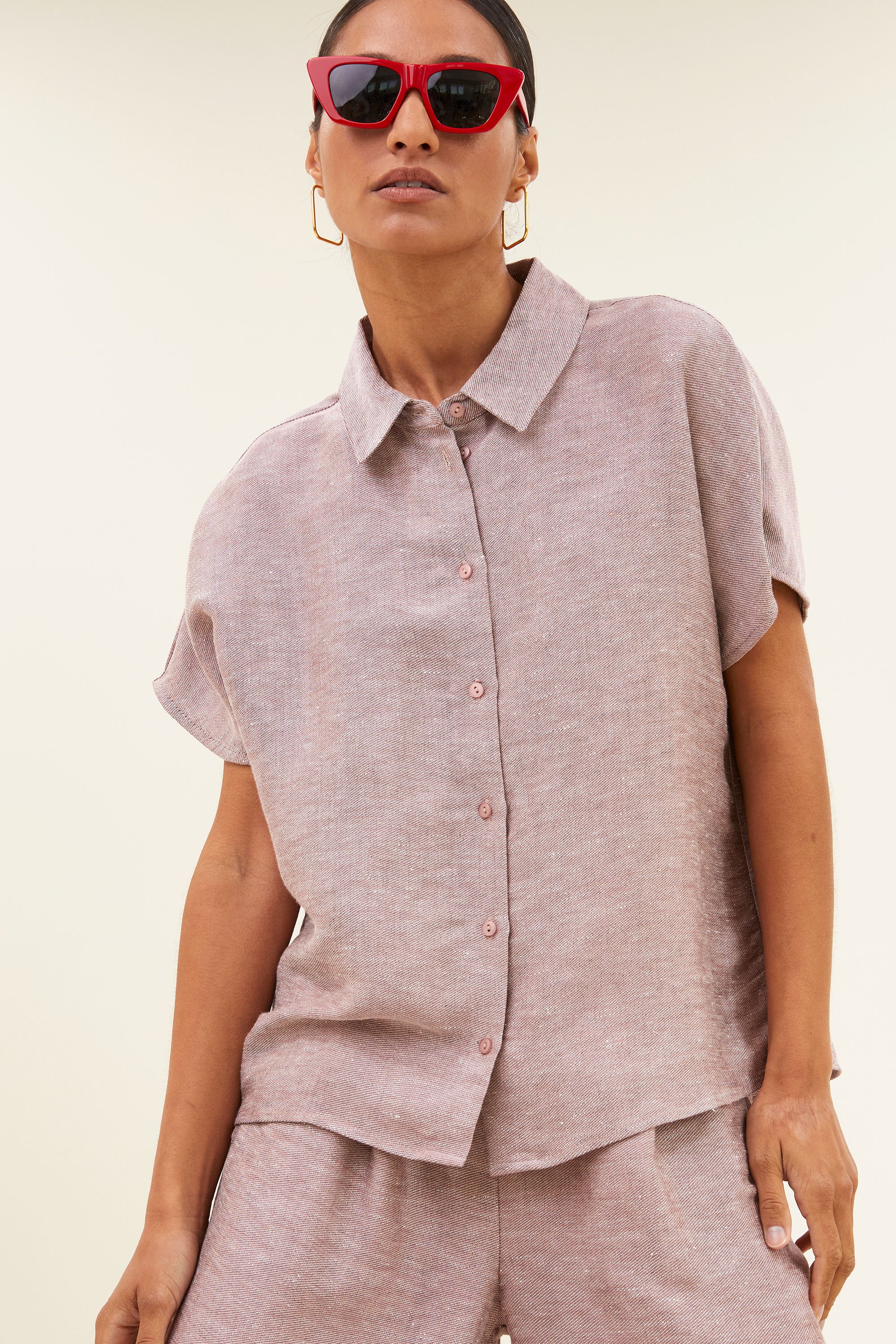 celin gloss pants | mellow rose