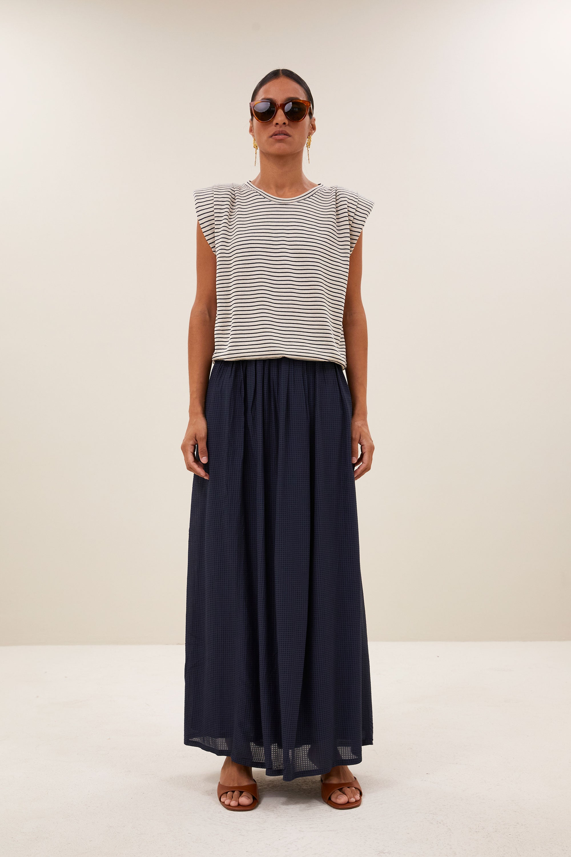 reva skirt | navy blue